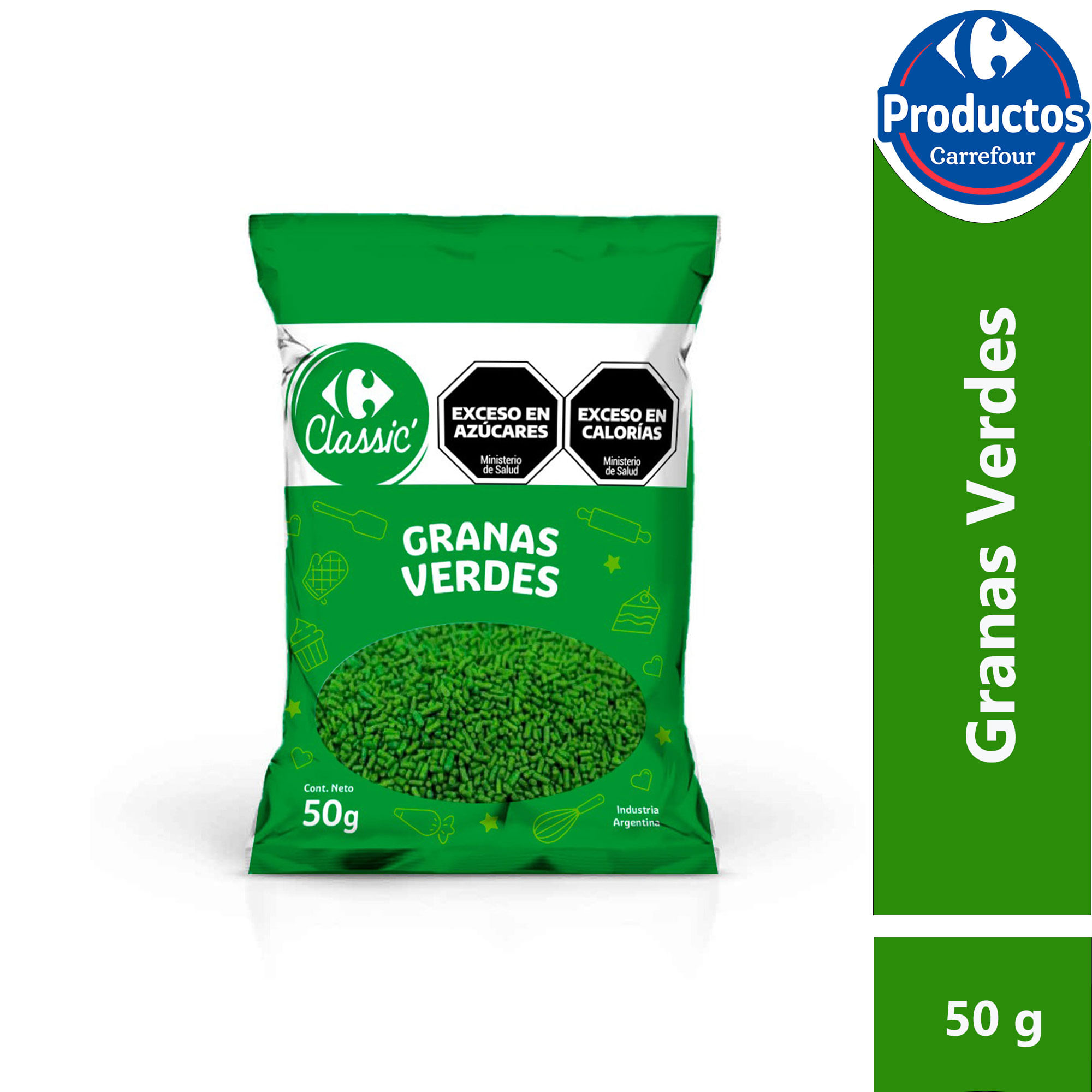 Granas verdes Carrefour Classic 50 g.