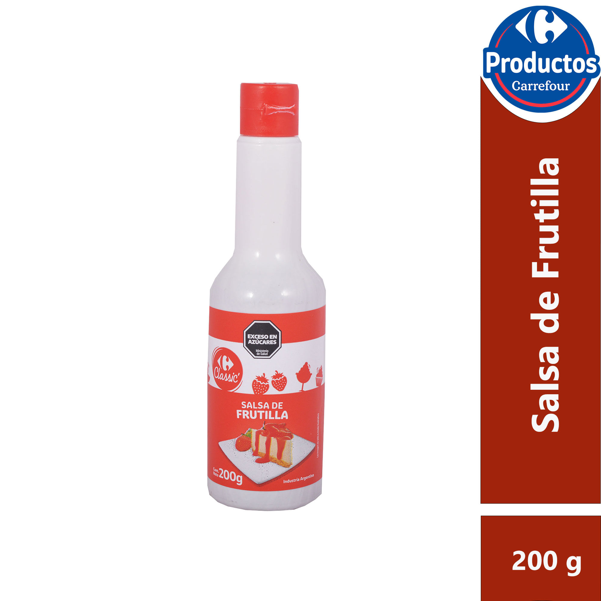 Salsa de frutilla Carrefour Classic 200 g.