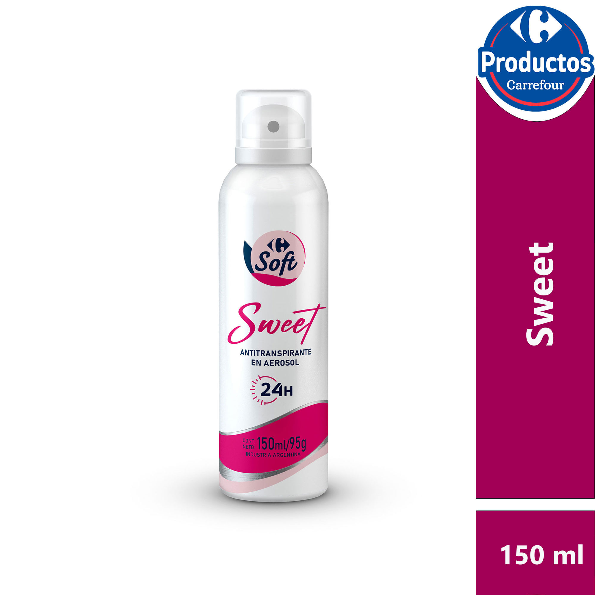 Antitranspirante sweet Carrefour Soft 150 cc.