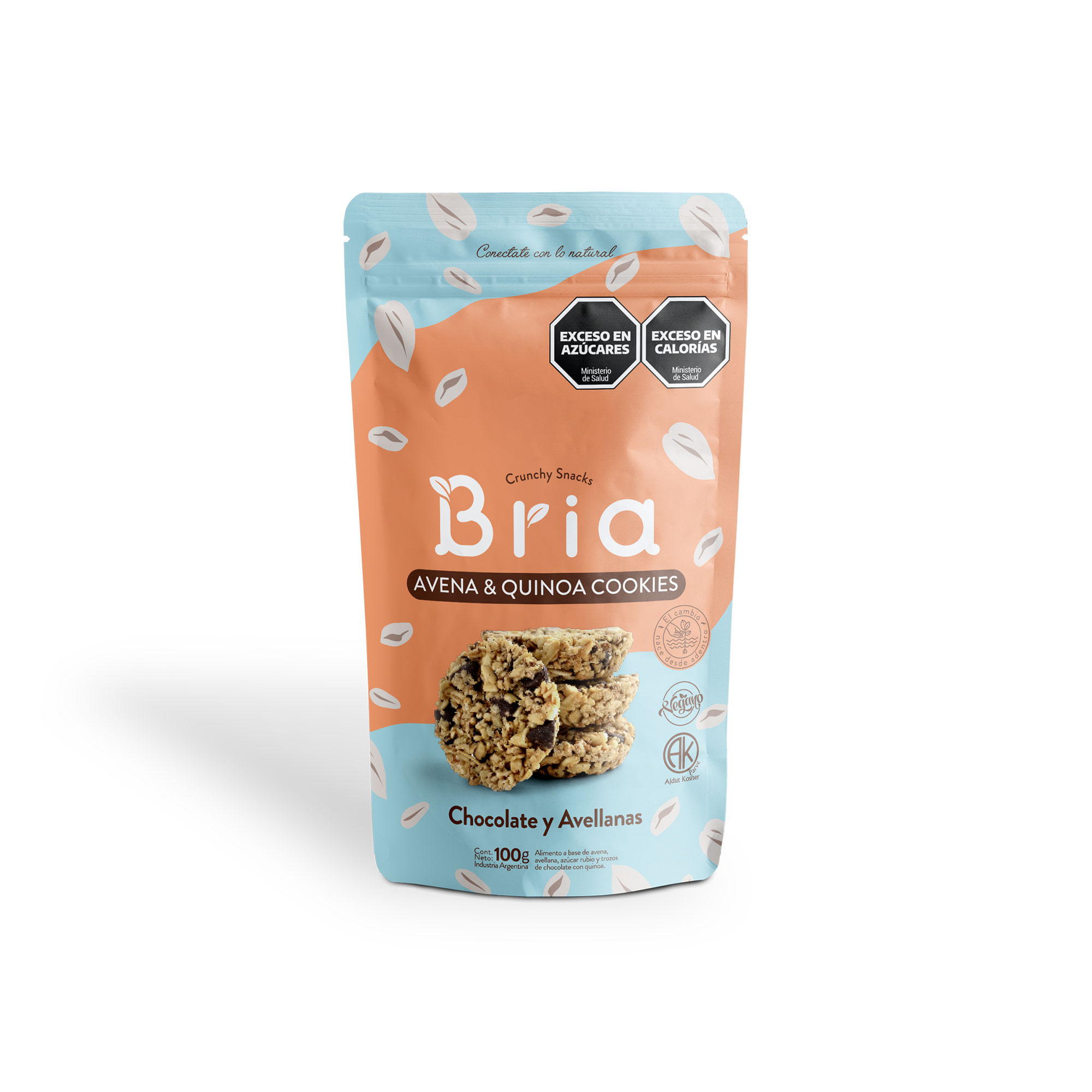 Snack de chocolate y avellanas Bria 100 grs