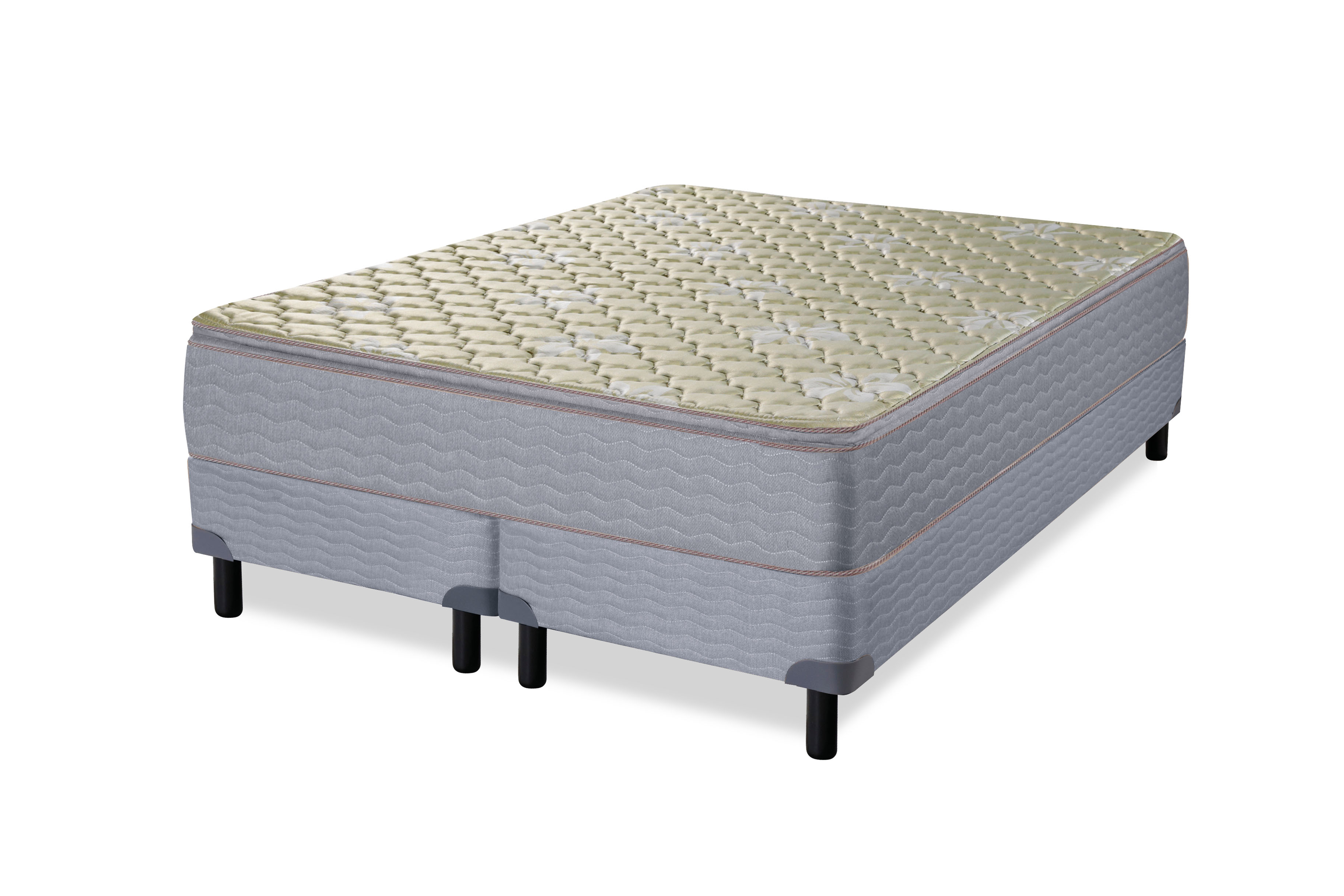 Sommier y Colchón de Resortes Queen Size Zafiro Imori 160x200