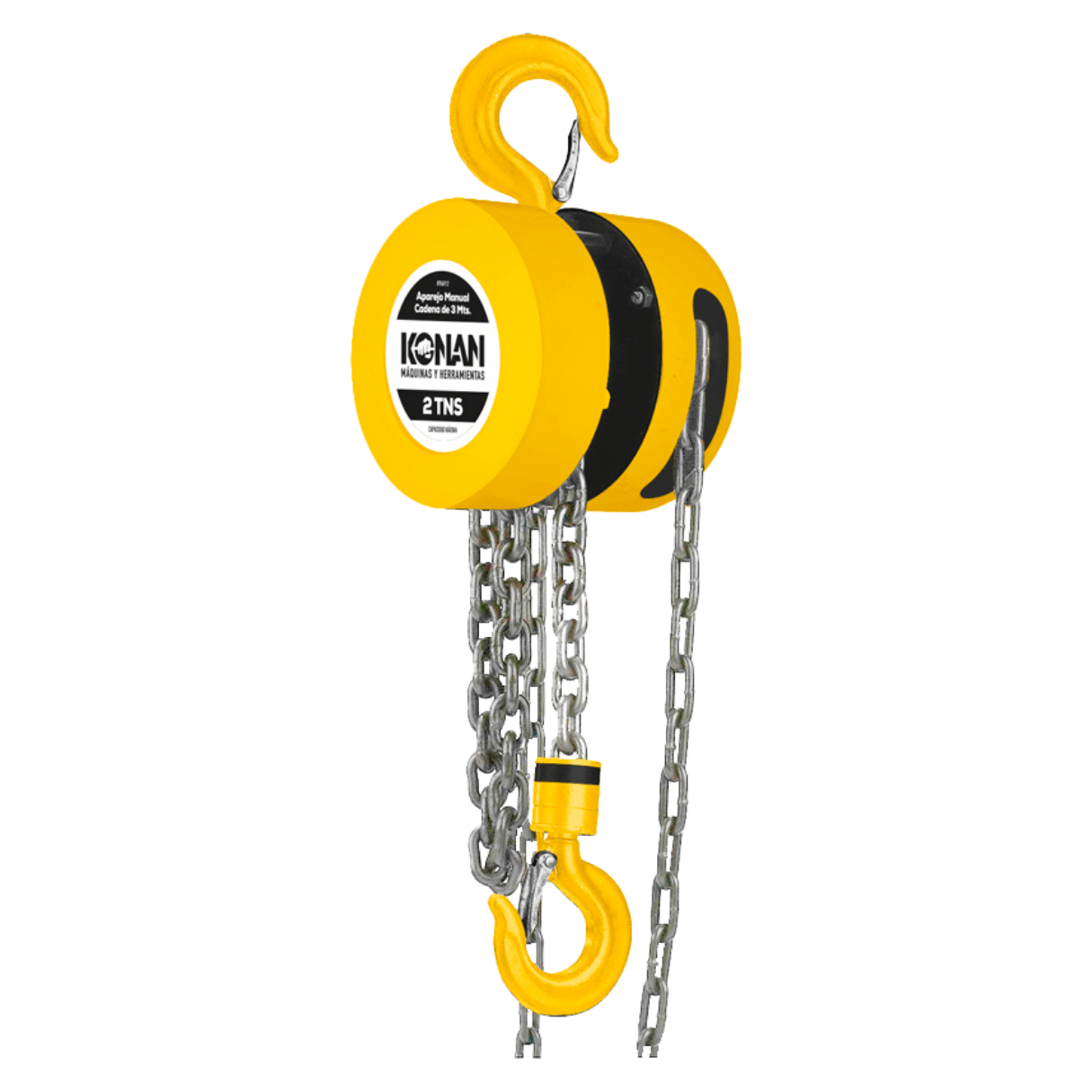 Aparejo Manual Konan de 2 Tns 3 Mts. Cad.