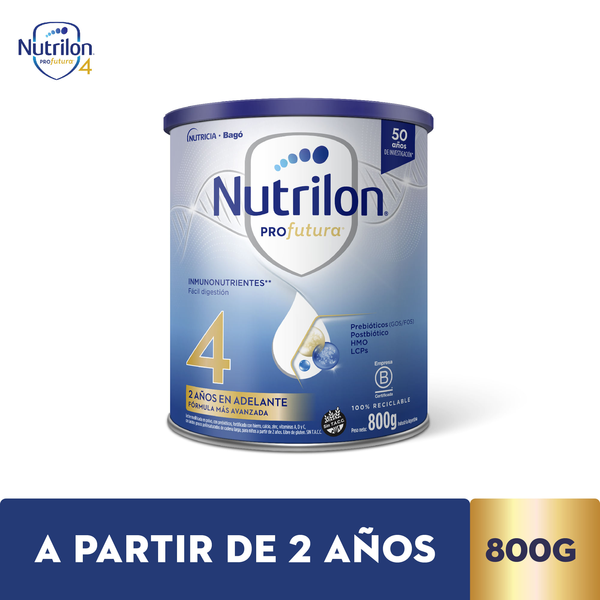 Leche infantil Nutrilon profutura Etapa 4 lata 800 grs