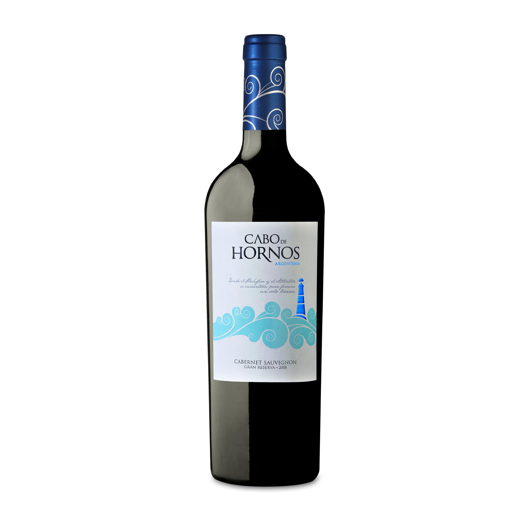 Vino tinto Cabernet Sauvignon Cabo de Hornos en botella 750 ml