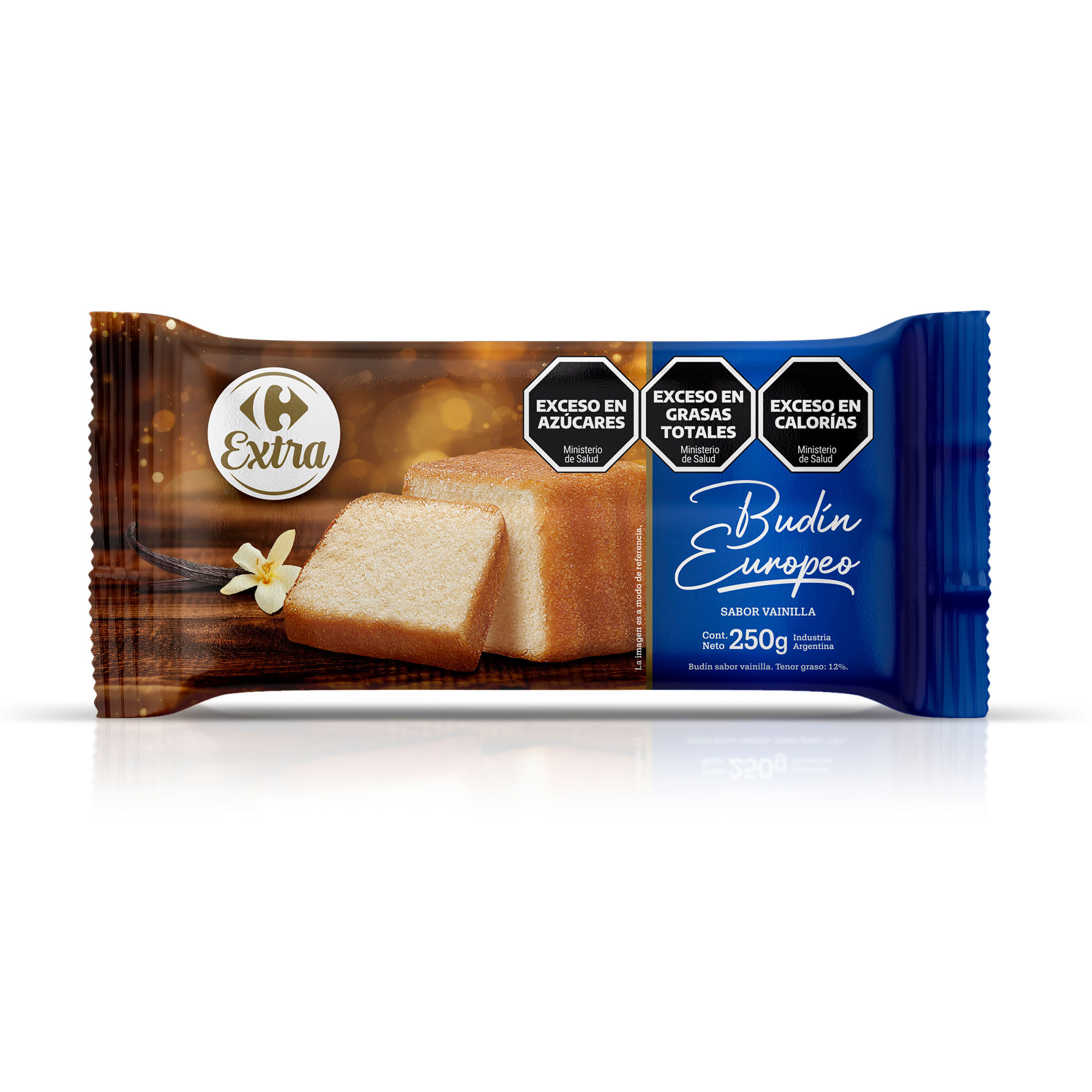 Budín Europeo de Vainilla Carrefour Extra 250 grs