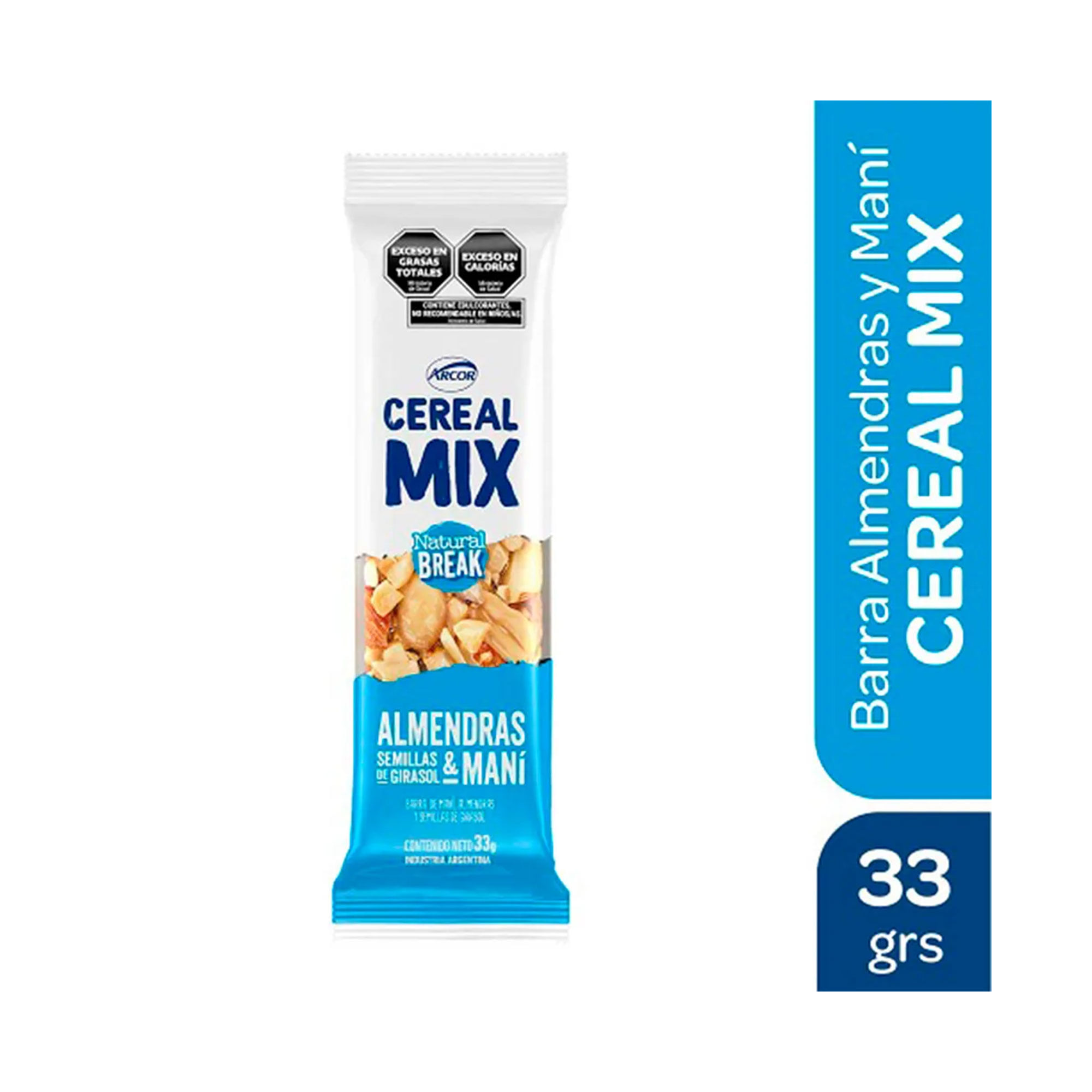 Barra Cereal Mix de frutos secos 33 grs
