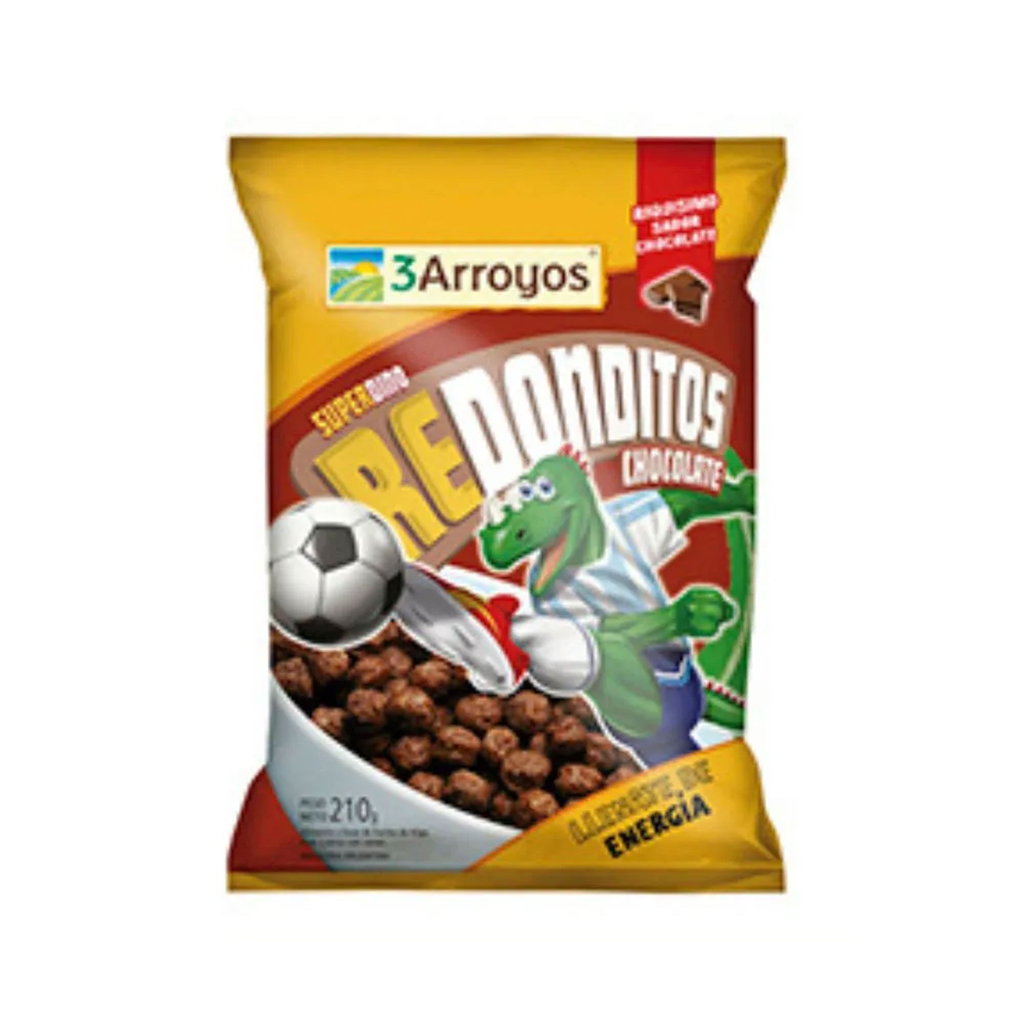 Redonditos chocolatados 3 Arroyos en bolsa 210 grs