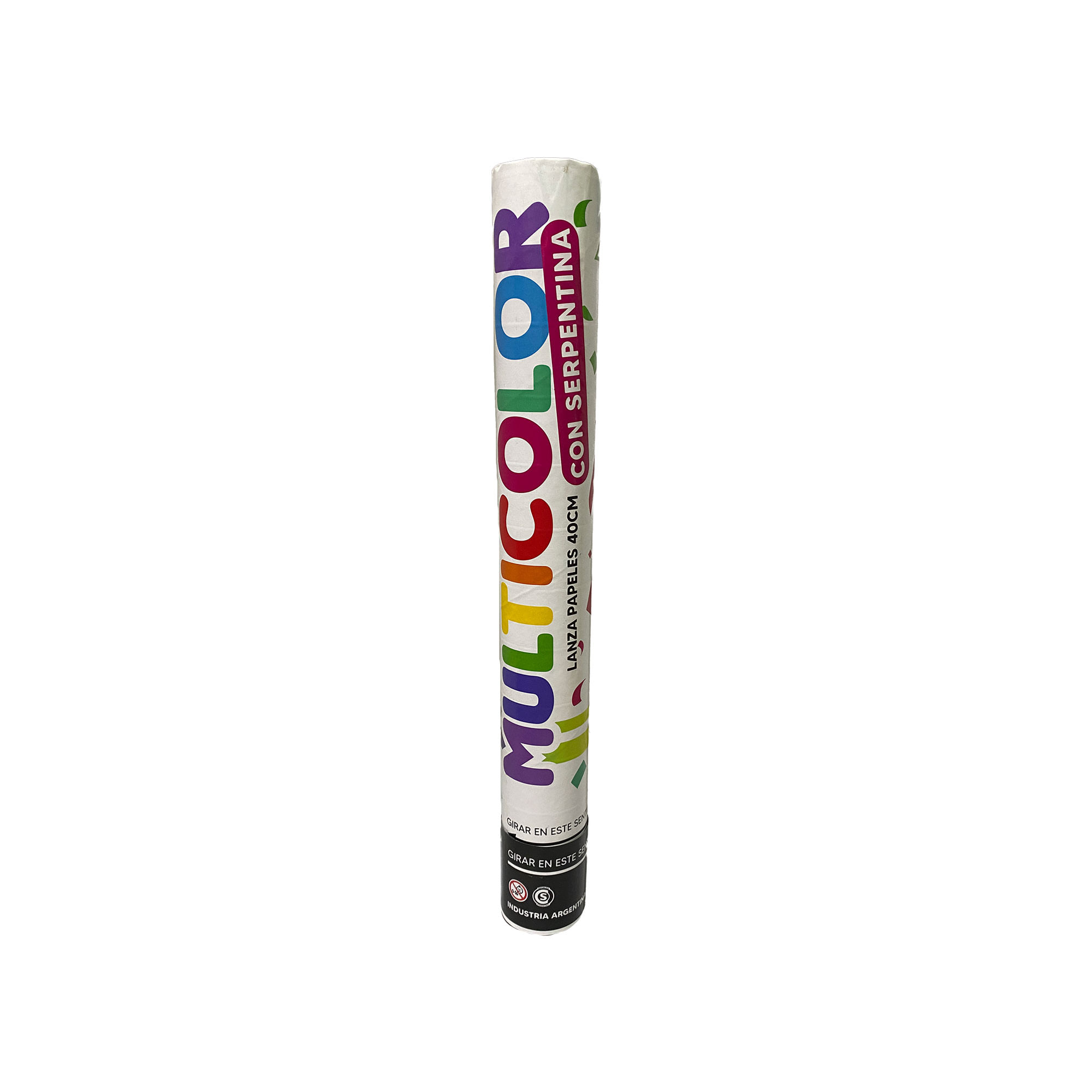 Cañón Tuky lanza papeles multicolor 40 cm