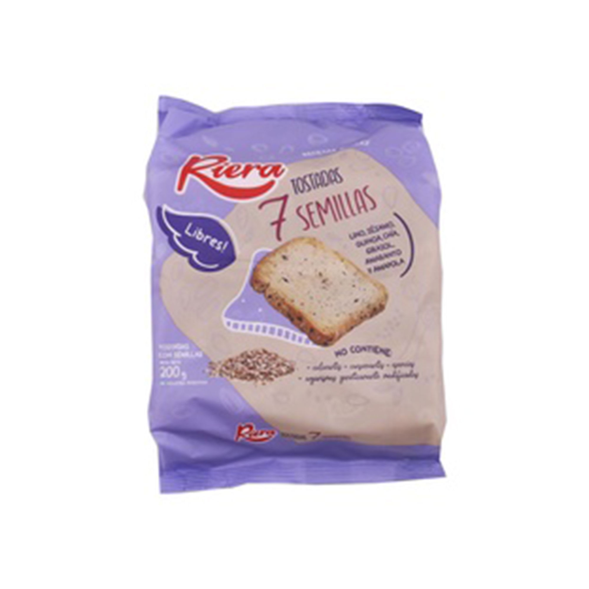 Tostadas 7 semillas Libres Riera 200 grs