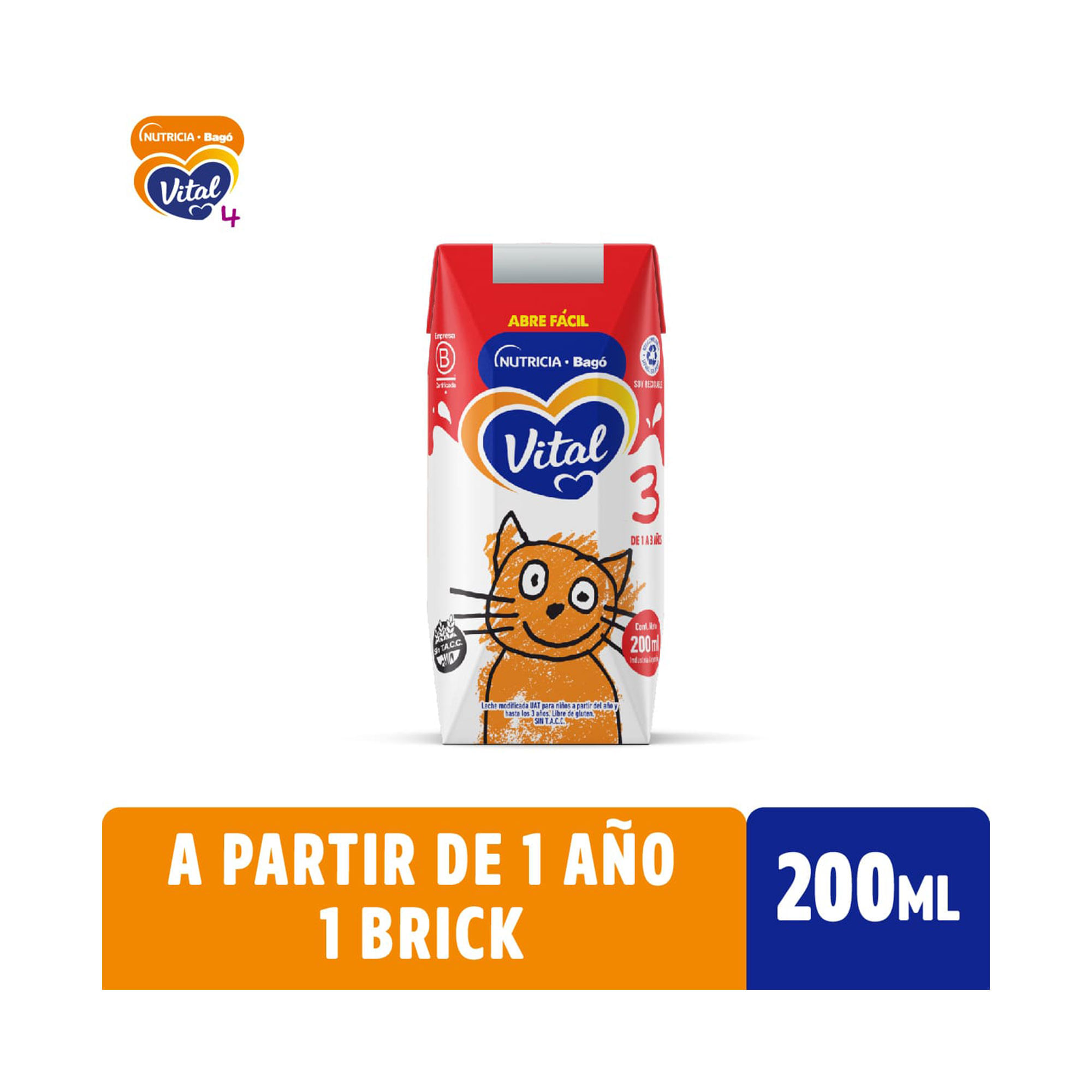 Leche infantil Vital Etapa 3 brick 200 ml