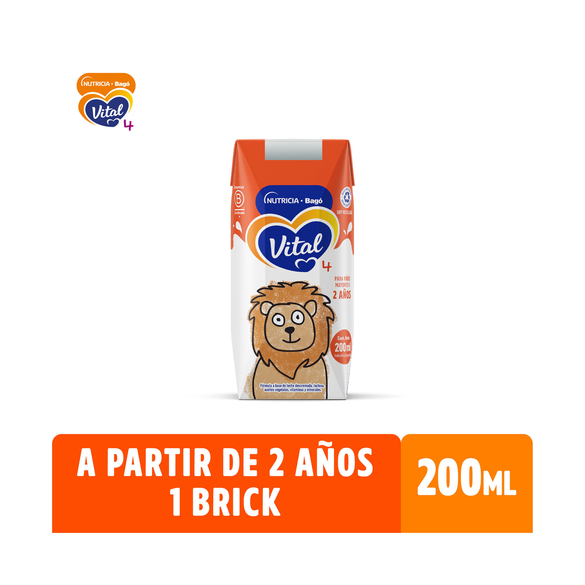 Leche infantil Vital Etapa 4 brick 200 ml
