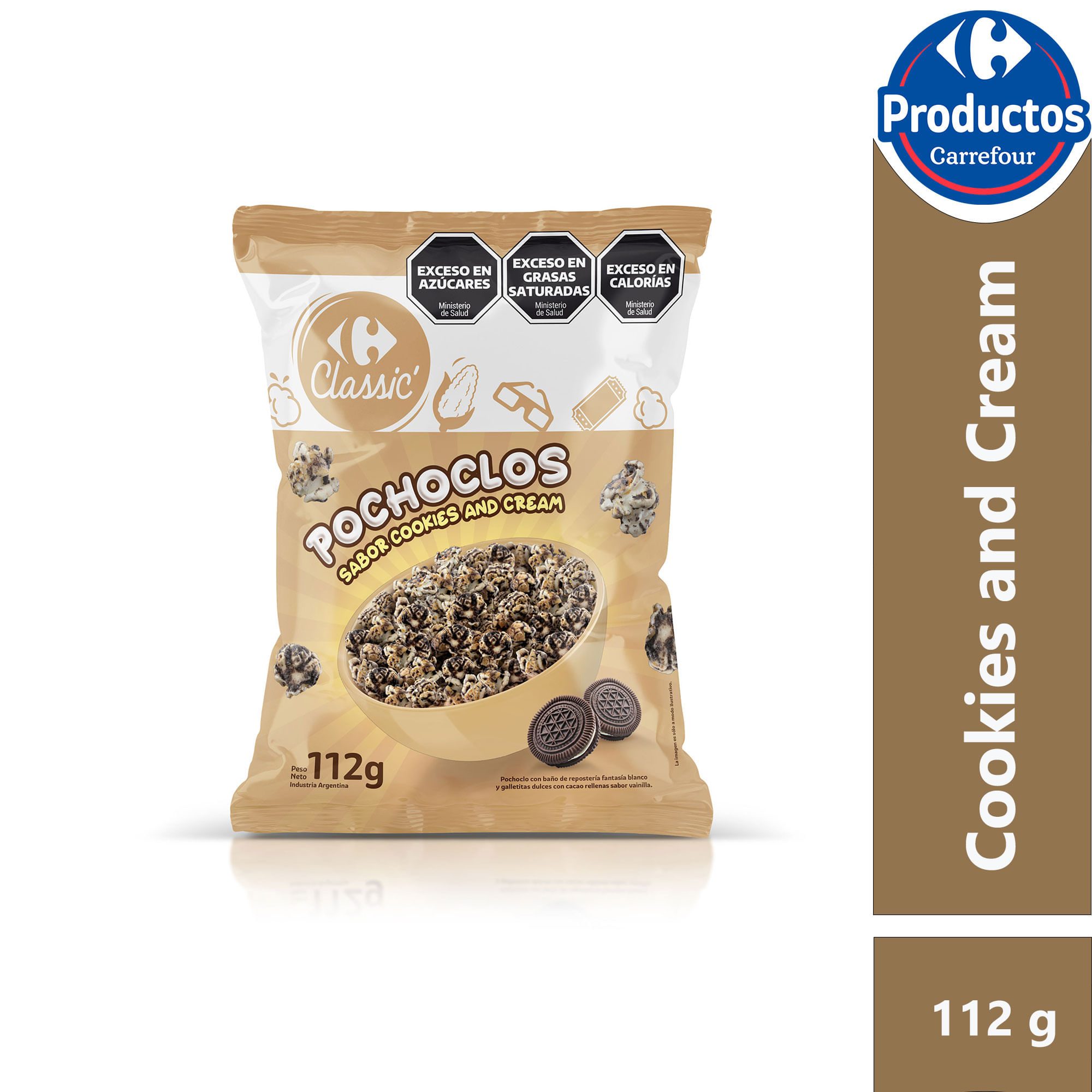 Pochoclo Carrefour Classic cookies cream 112 grs