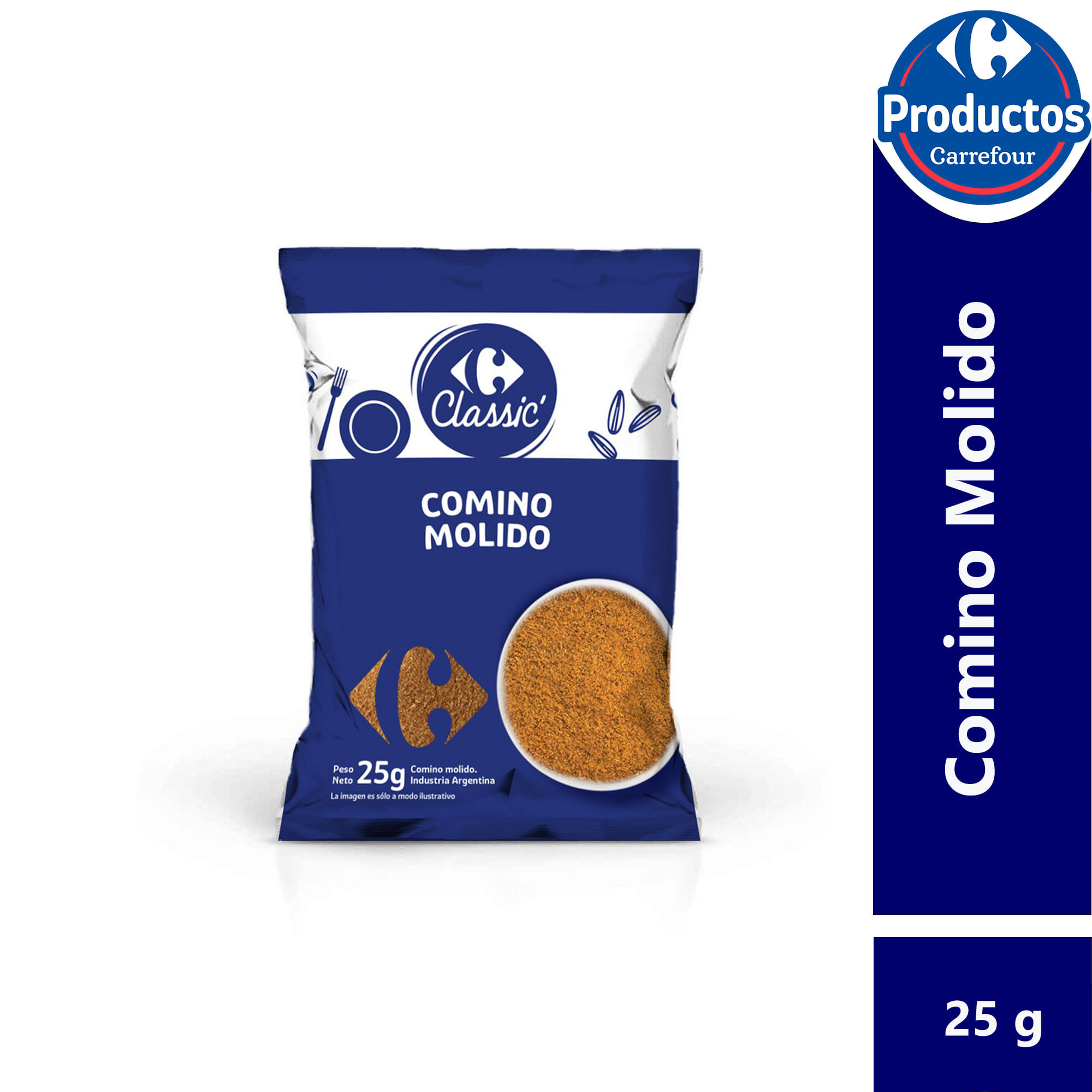 Comino molido Carrefour Classic en sobre 25 grs