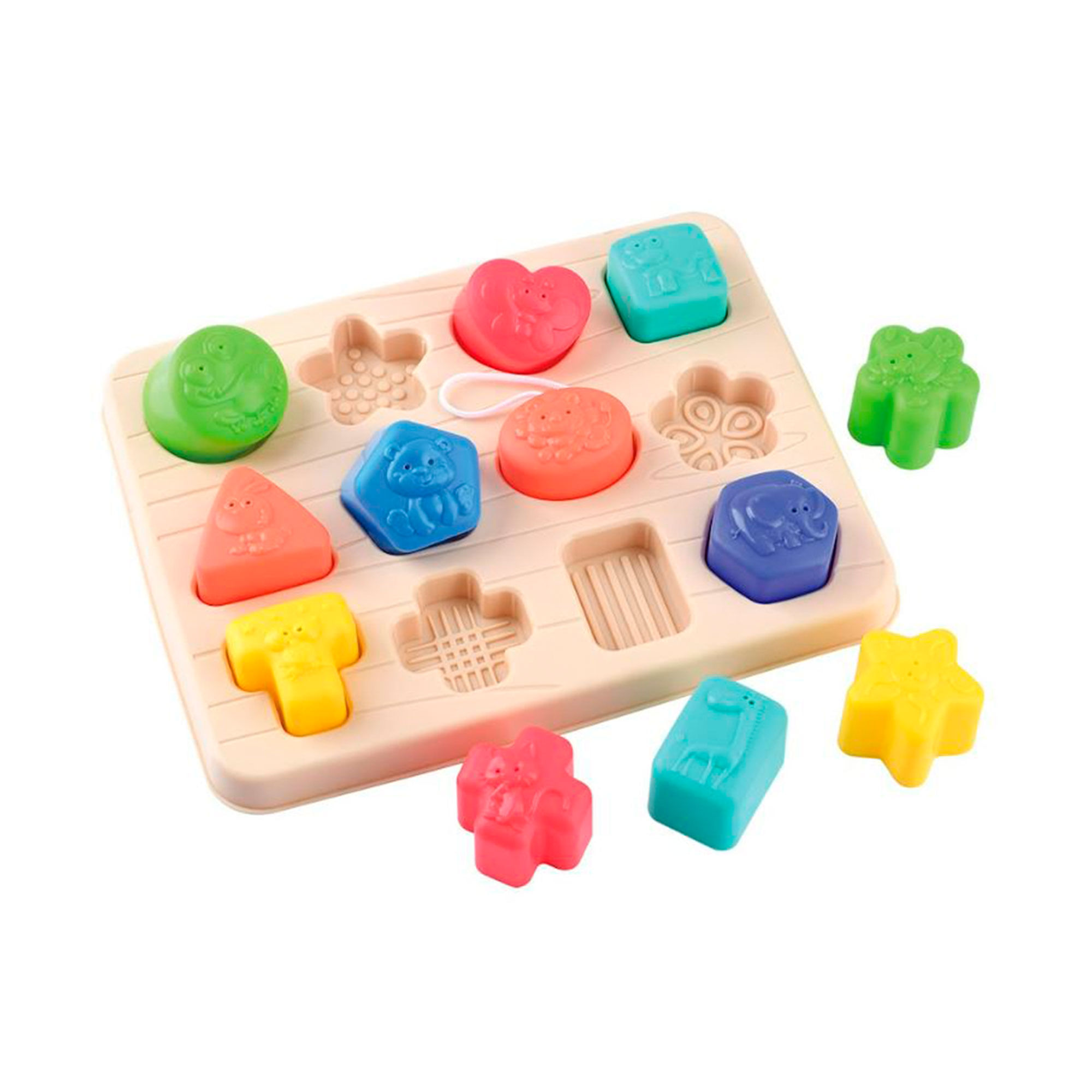 Juego rompecabezas formas de animales