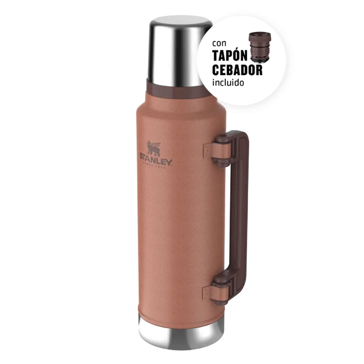 Termo Stanley Classic 1.4 lts con Tapón Cebador Clay