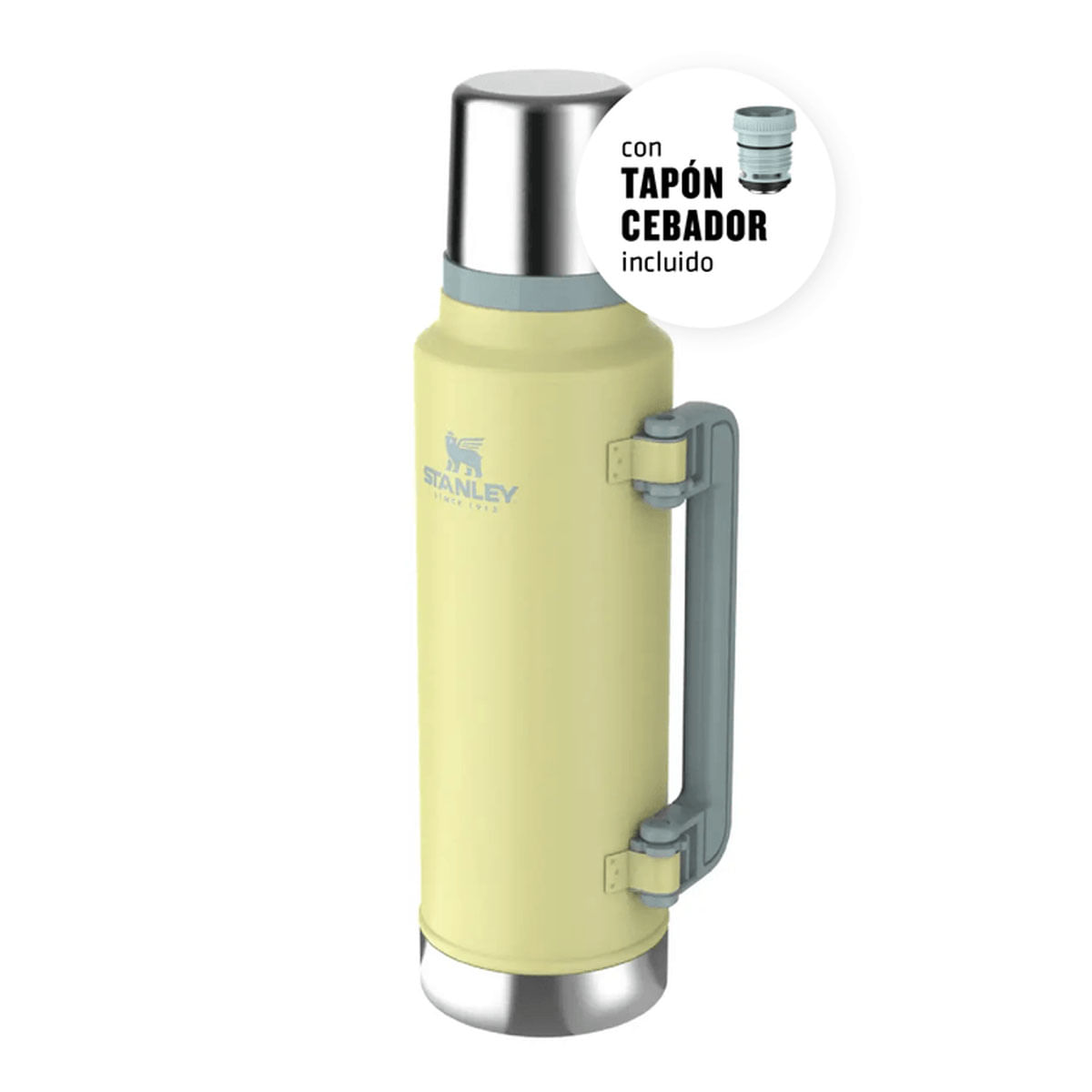 Termo Stanley Classic 1.4 lts con Tapón Cebador Pomelo