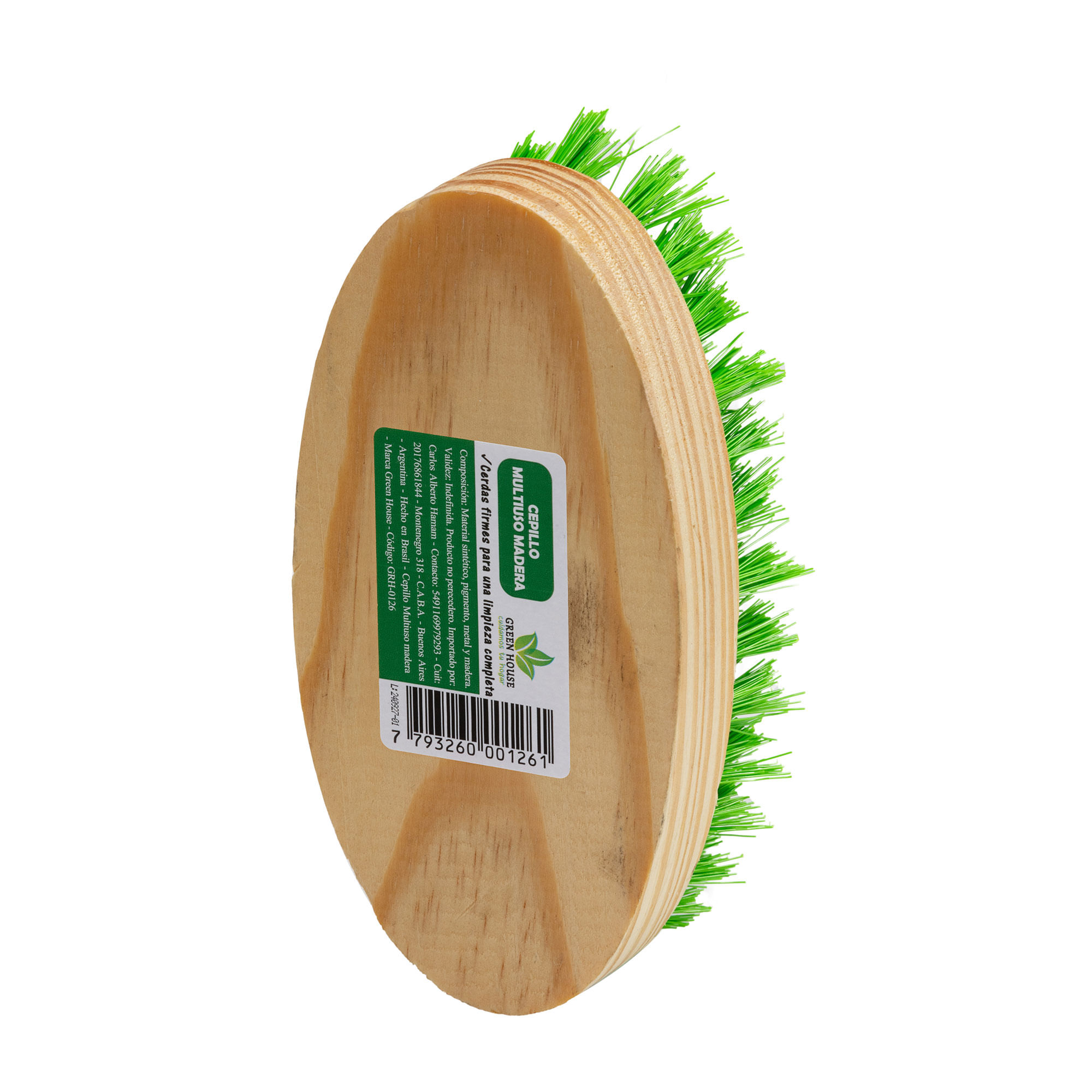 Cepillo Green House multiuso de madera