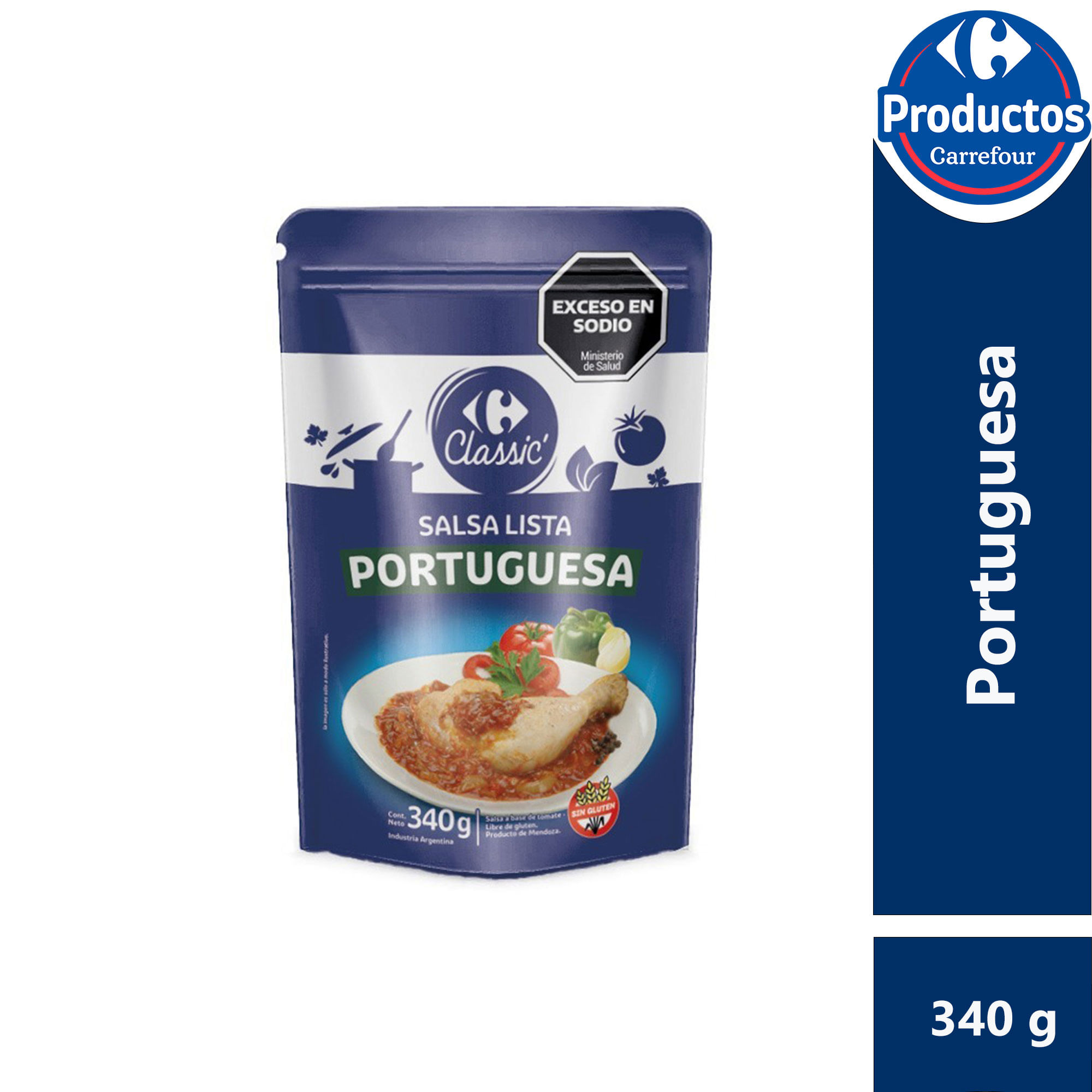 Salsa lista Portuguesa Carrefour Classic 340 grs