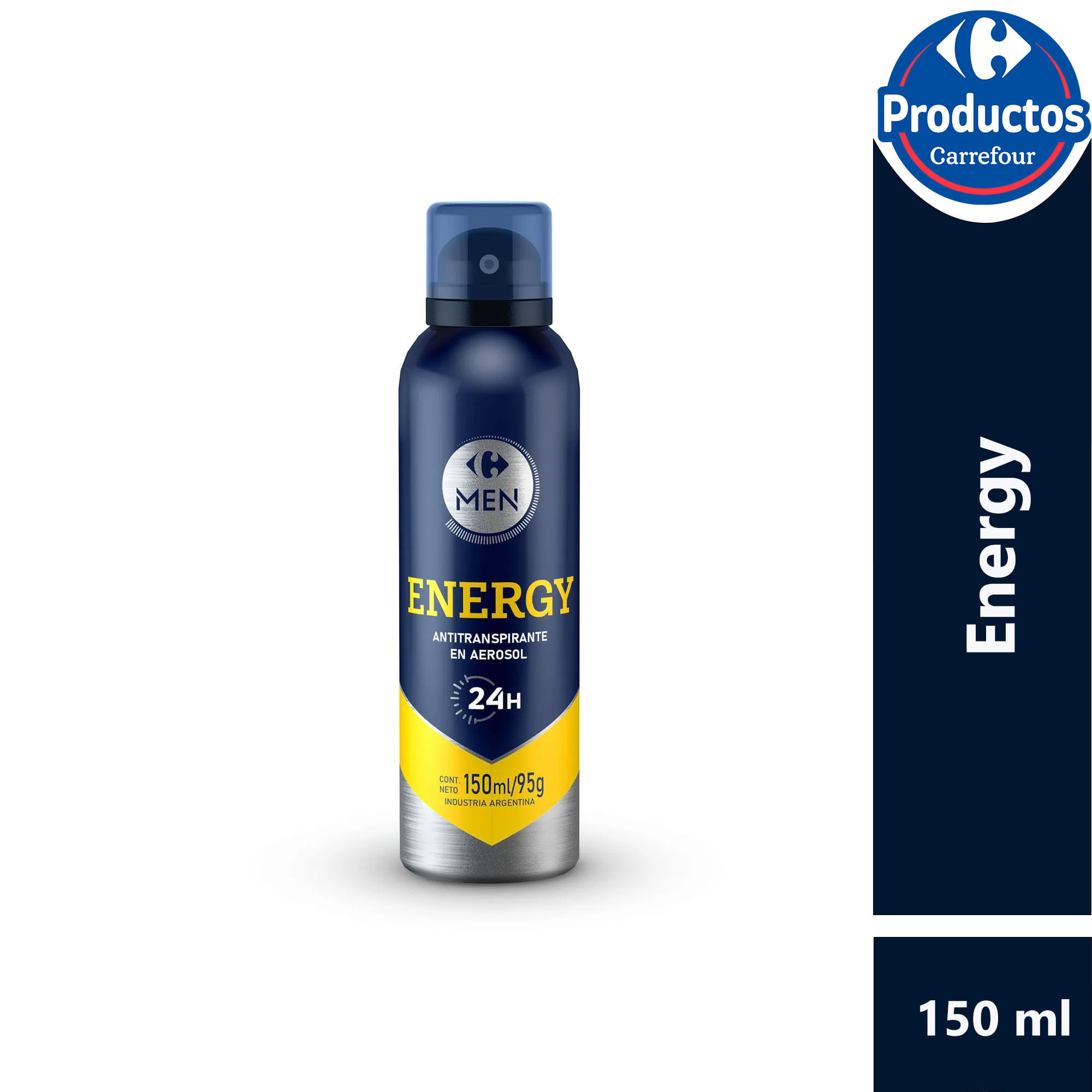 Antitranspirante energy Carrefour Men 150 cc.