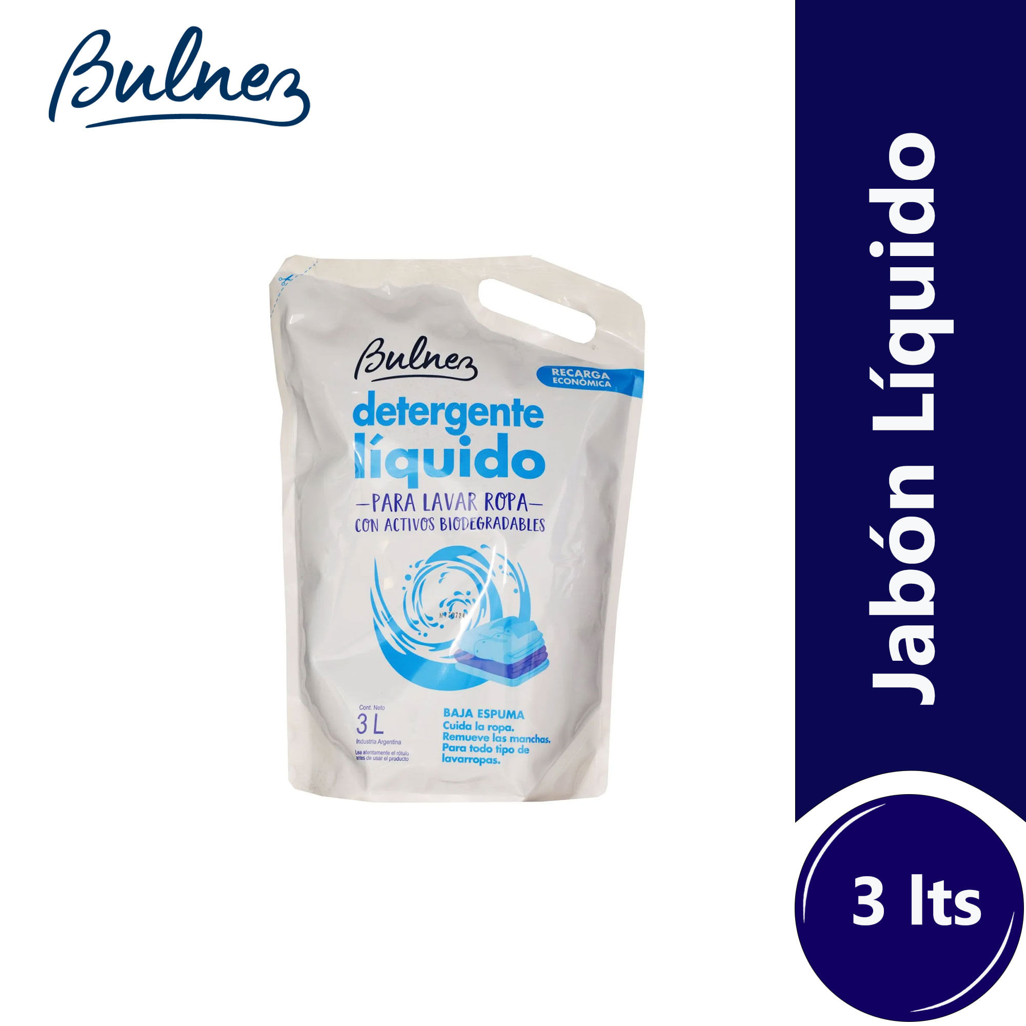 Jabón líquido para ropa Bulnez dp 3 lts.