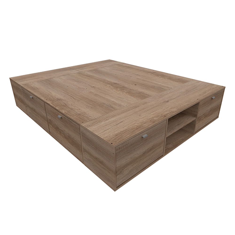 Cama Box Plataforma Benethon 160 Milenial Express Color Grei Mosconi