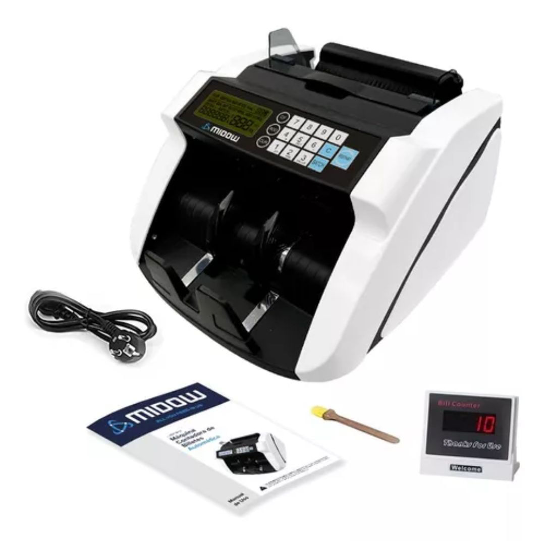 Contadora De Billetes Con Detector Falsos Mdcb/01 Midow