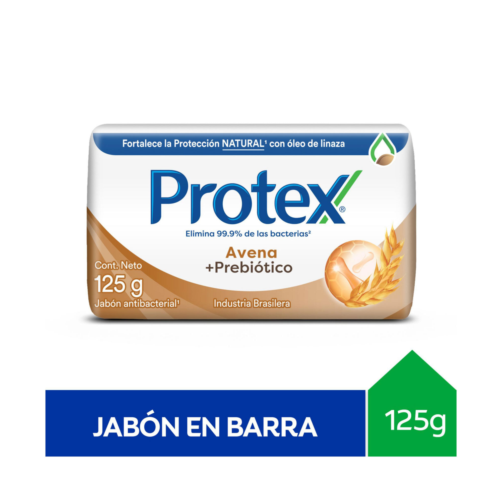 Jabón de tocador Protex Avena + Prebiótico 125 grs