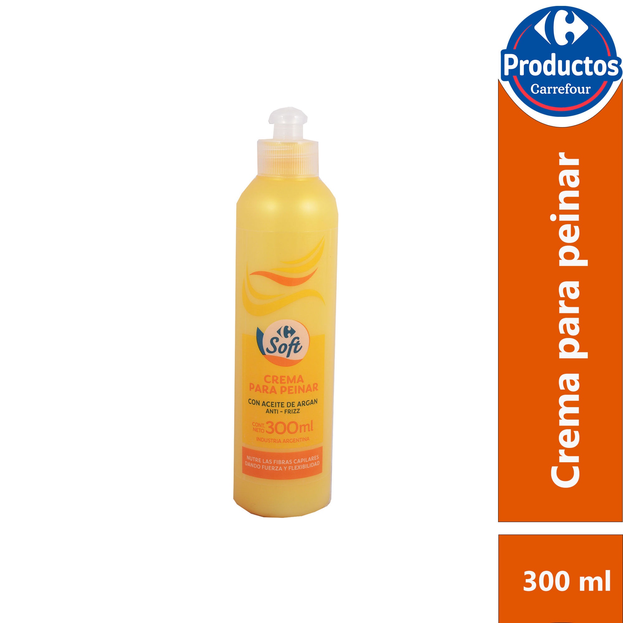 Crema para peinar argán Carrefour Soft 300 ml