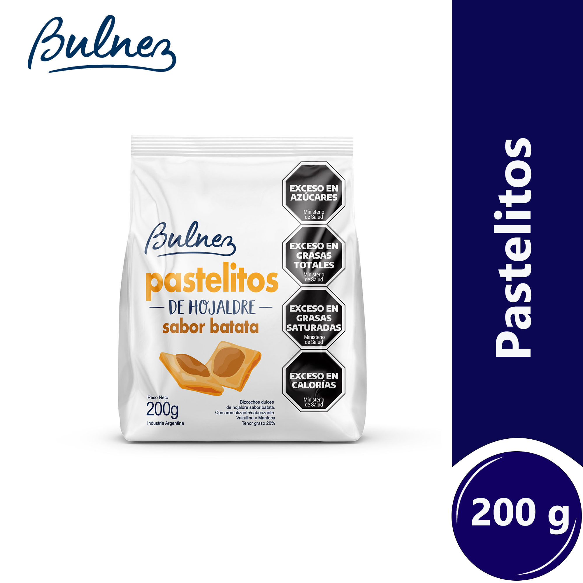 Bizcochos dulces de hojaldre de batata Bulnez 200 g.