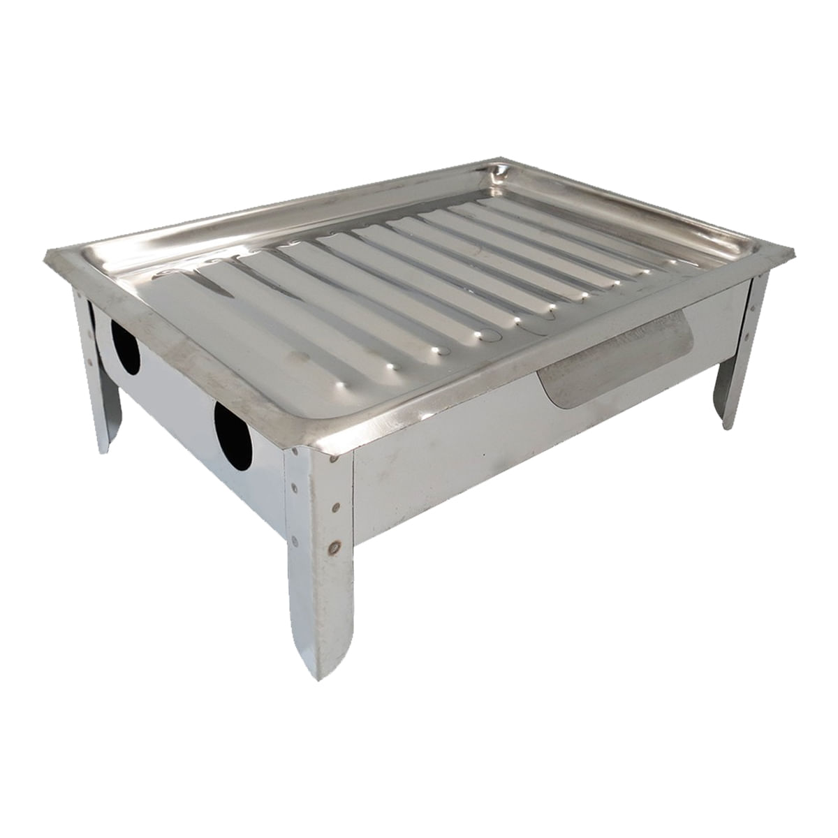 Brasero De Mesa Asado Acero Inoxidable Brosen