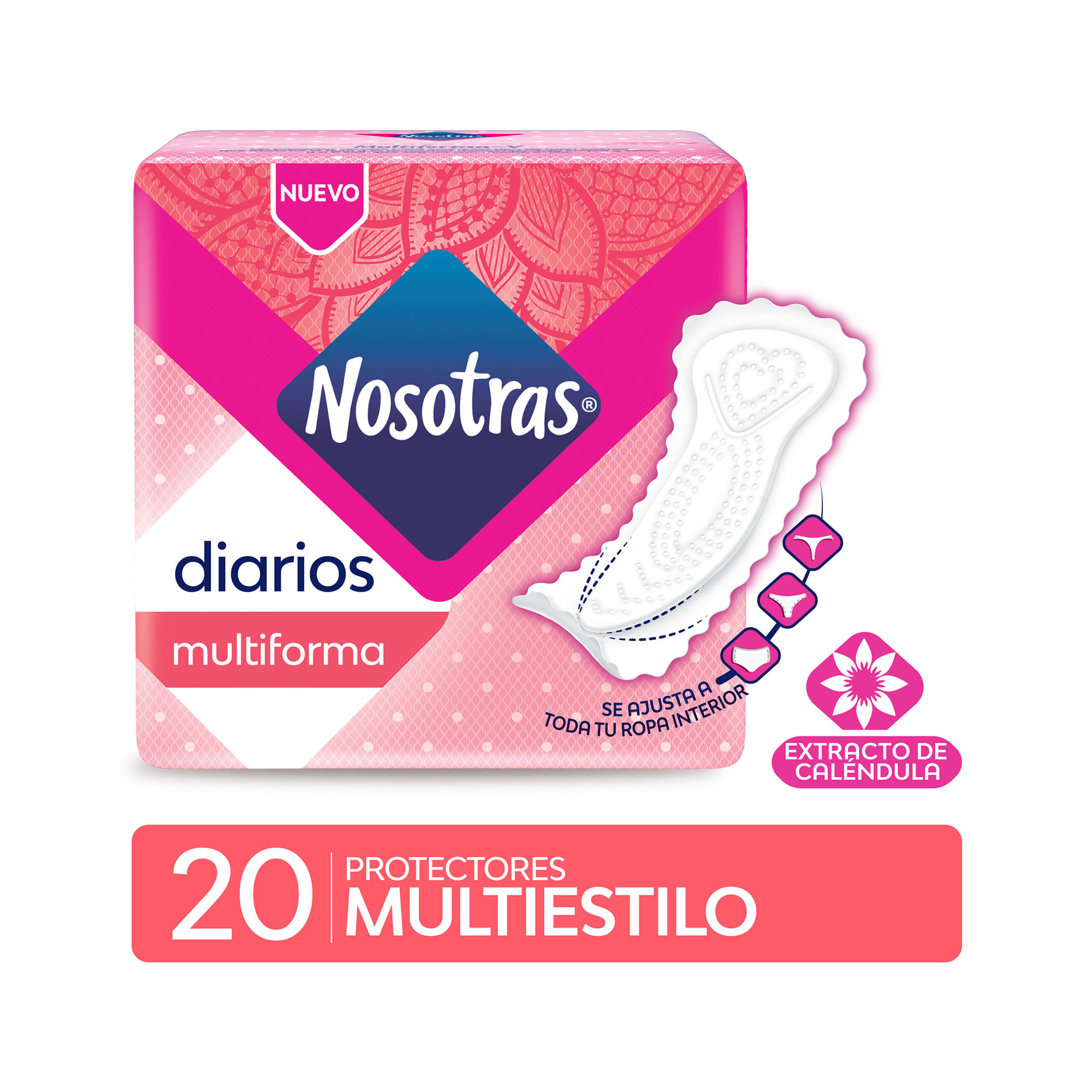 Protector diario Nosotras multiestilo 20 uni