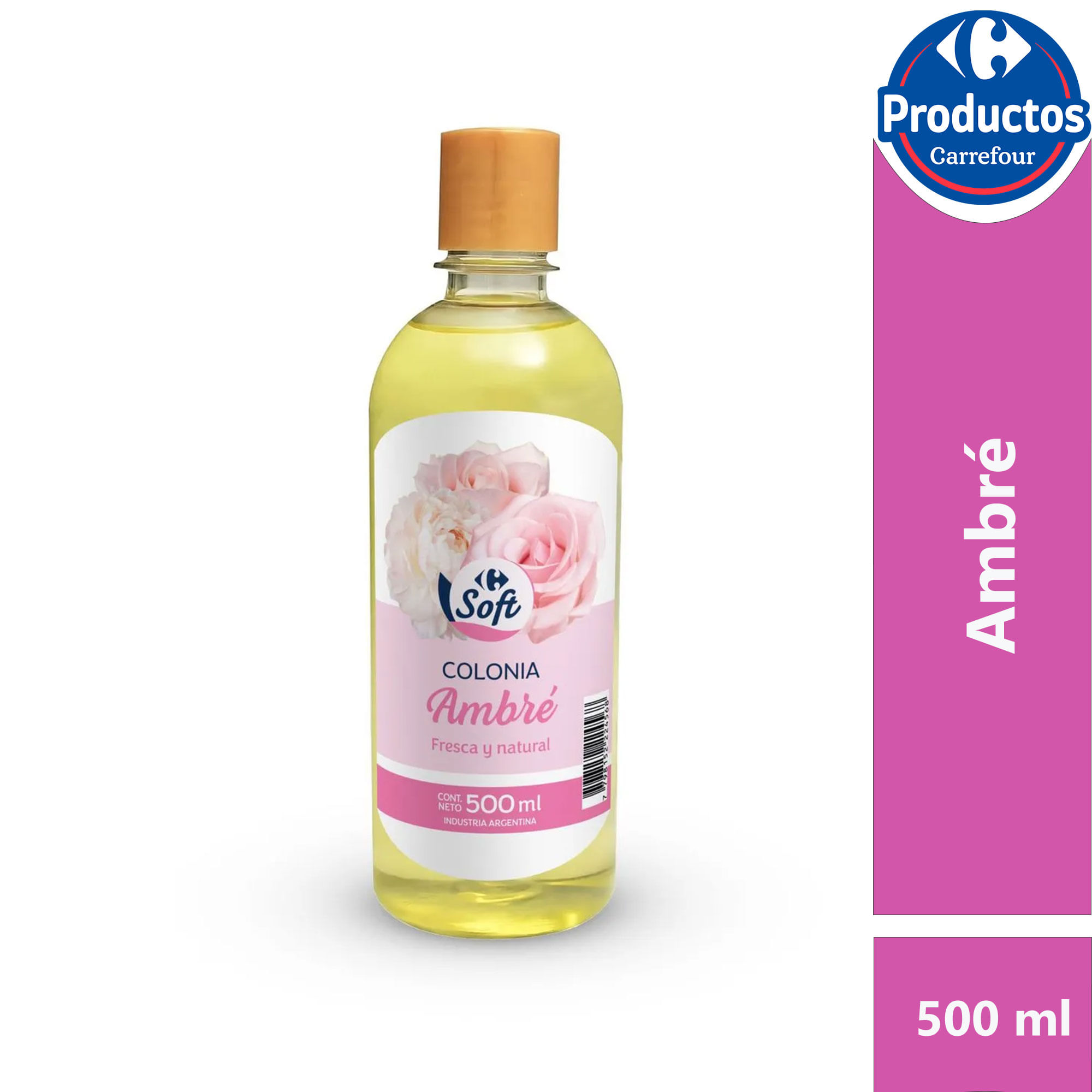 Colonia Carrefour Soft Ambré 500 ml
