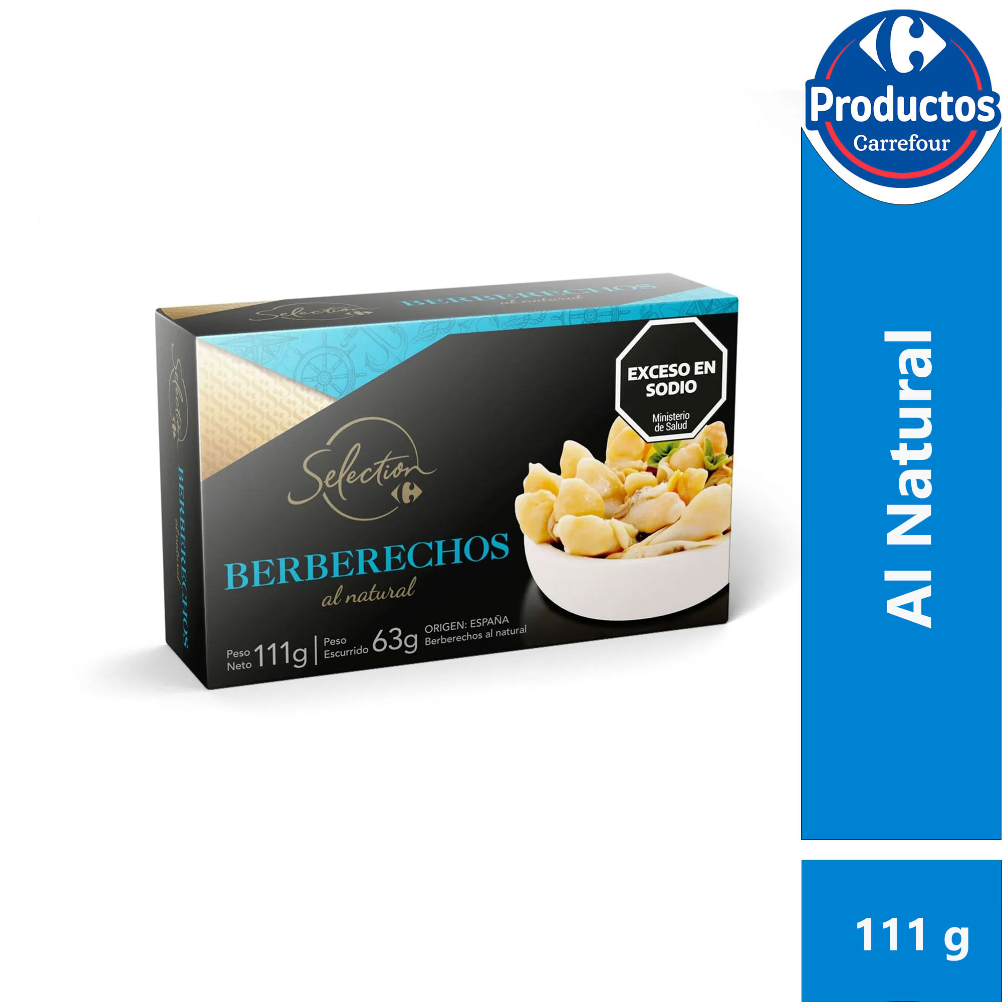 Berberechos natural Carrefour Selection 111 grs