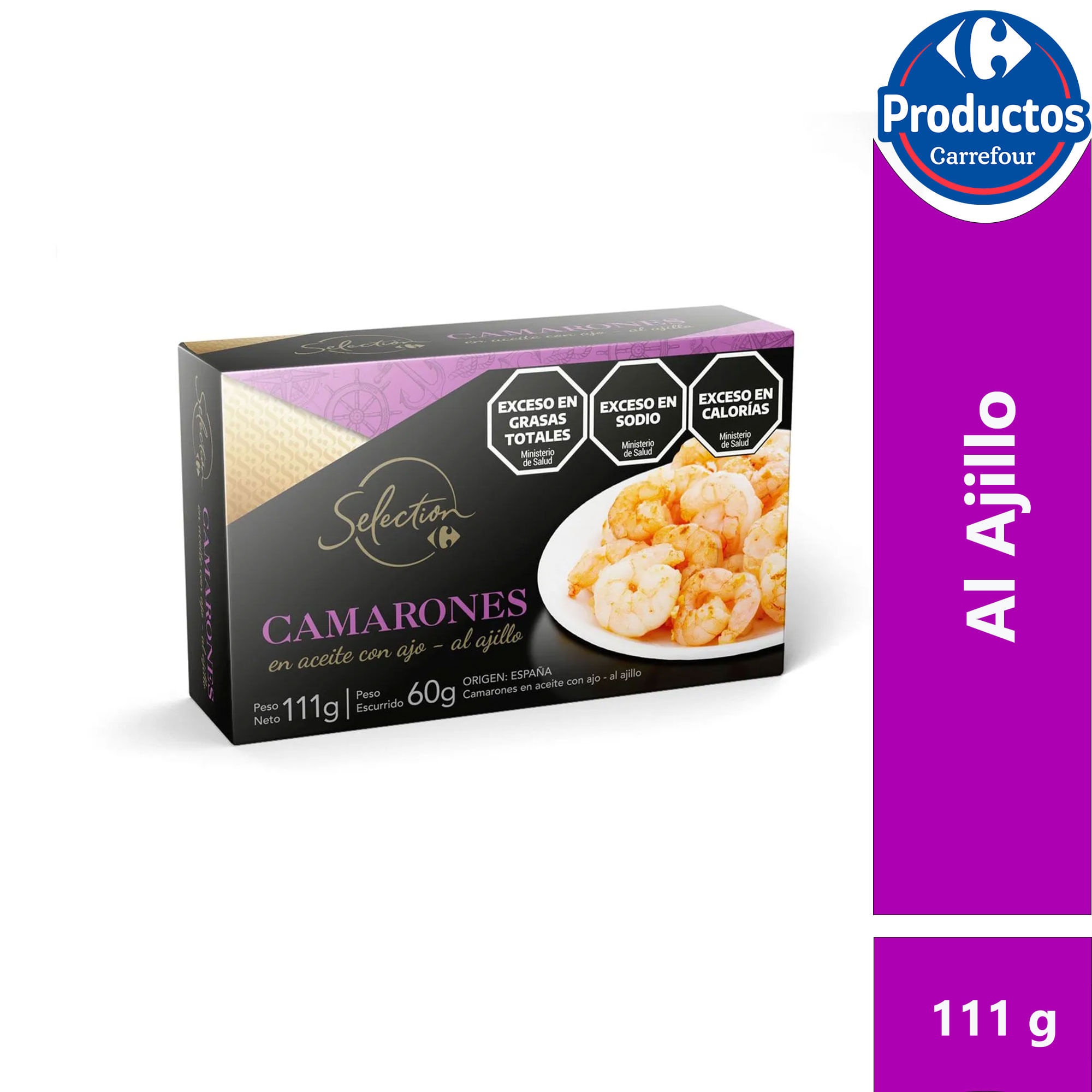 Camarones al ajillo Carrefour Selection 111 grs