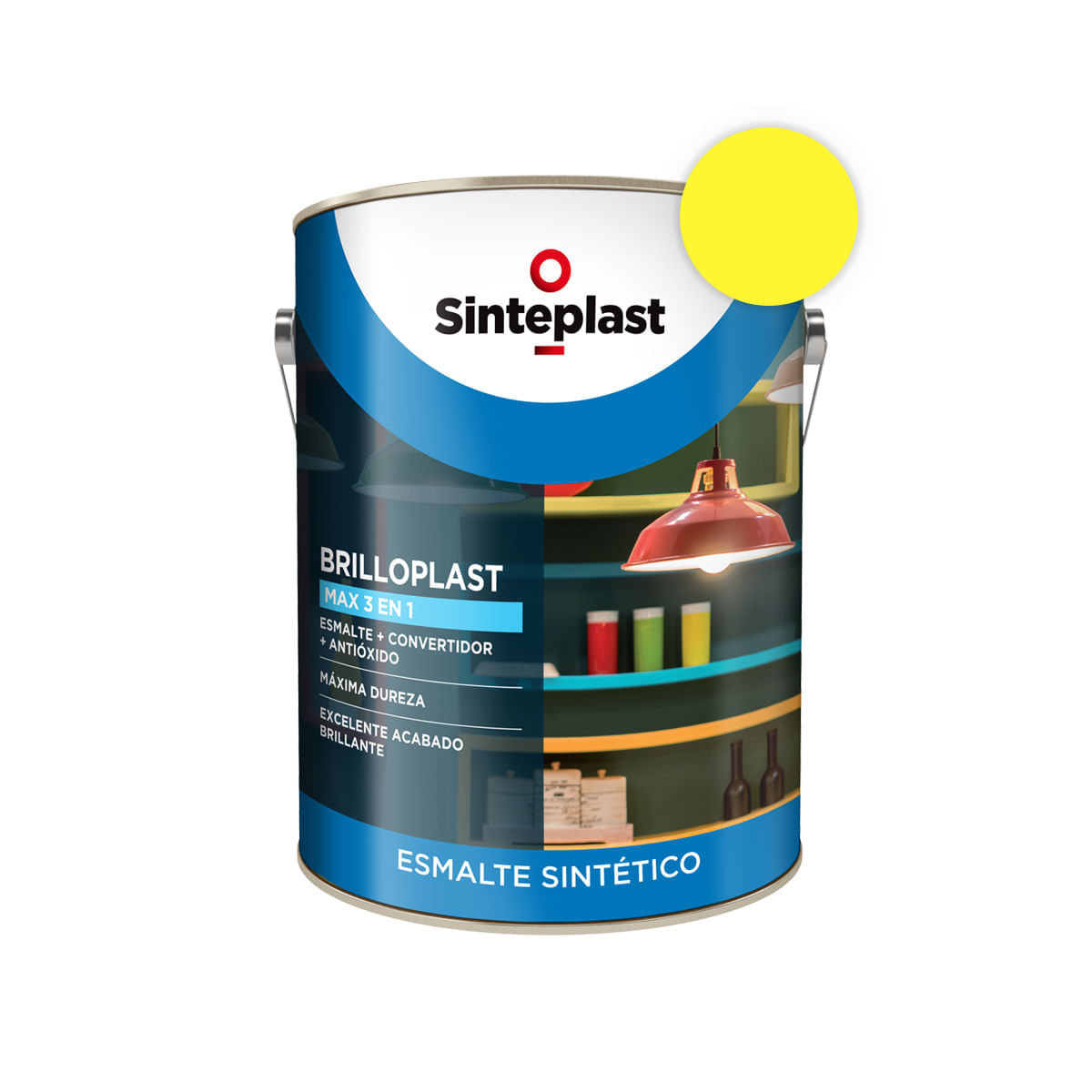 Brilloplast max esmalte sintetico 3 en 1 amarillo vialidad 1 l