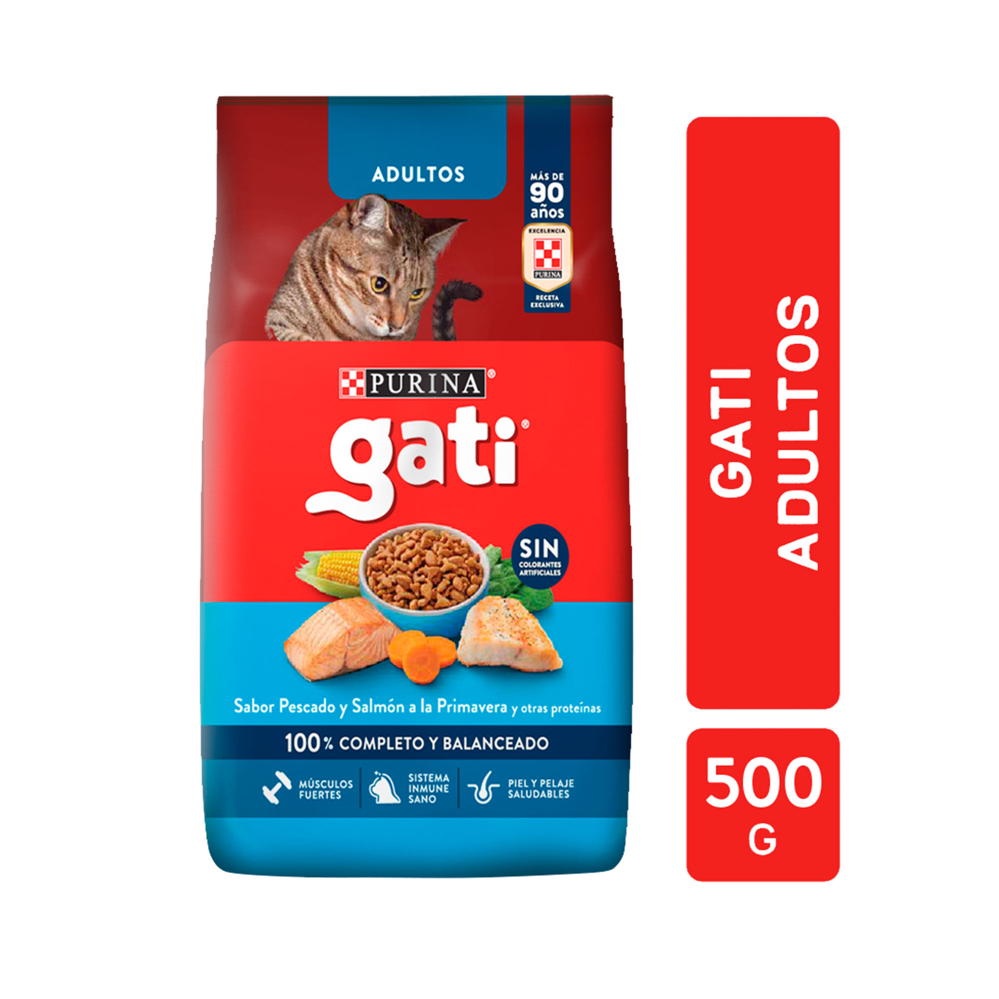 Alimento Para Gato Gati Adultos Sabor Pescado Y Salmón 500 G