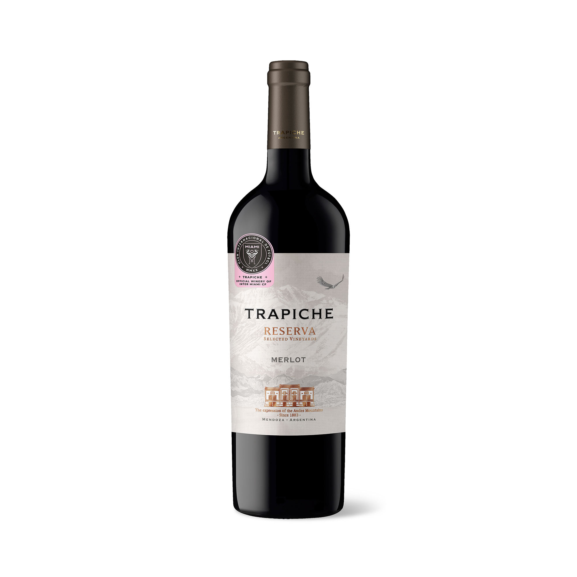 Vino Trapiche Merlot Roble Botella 750 Cc