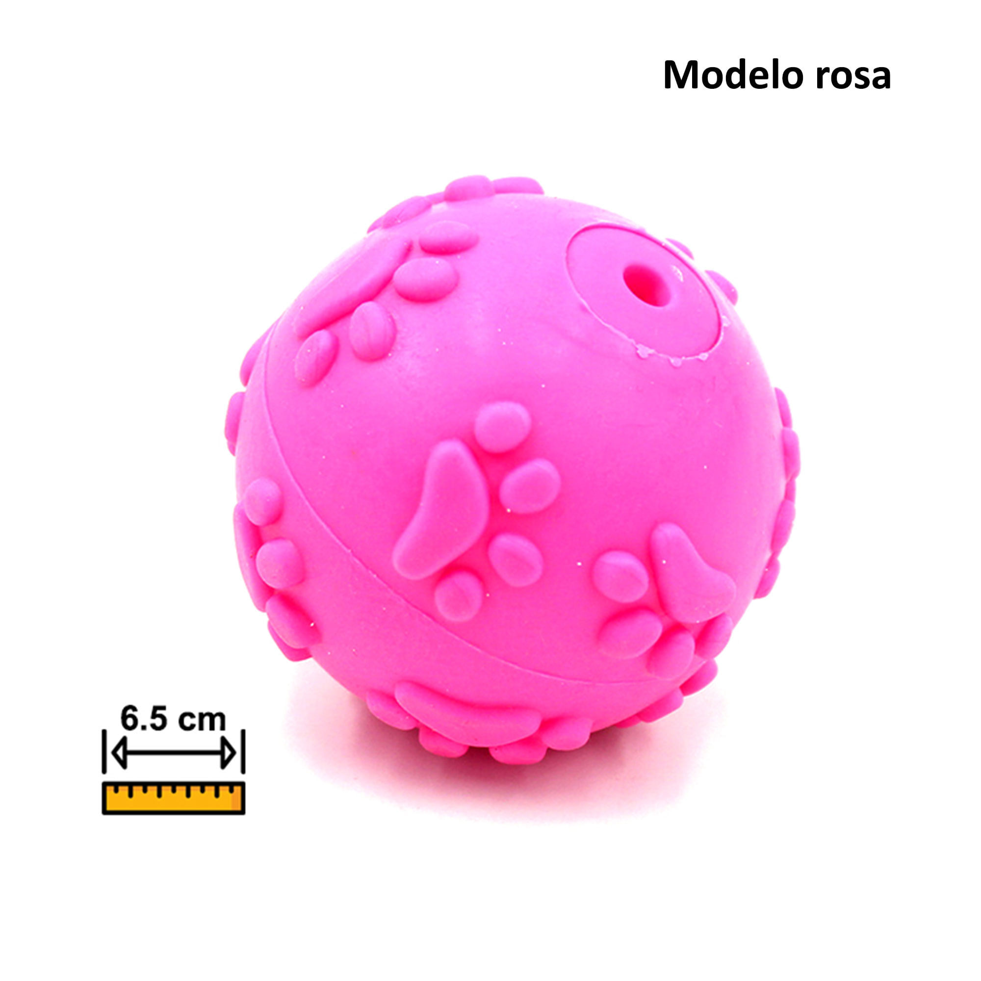 Juguetes para perros pelota con chifle 6.5 cm (Modelos Surtidos)