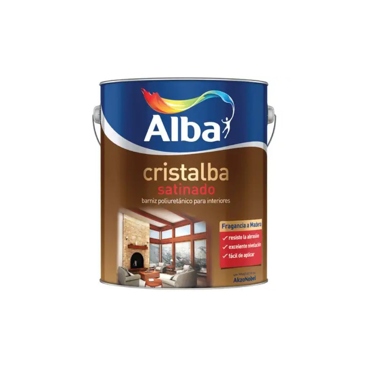 Cristalba barniz poliuretanico interior satinado 1 L