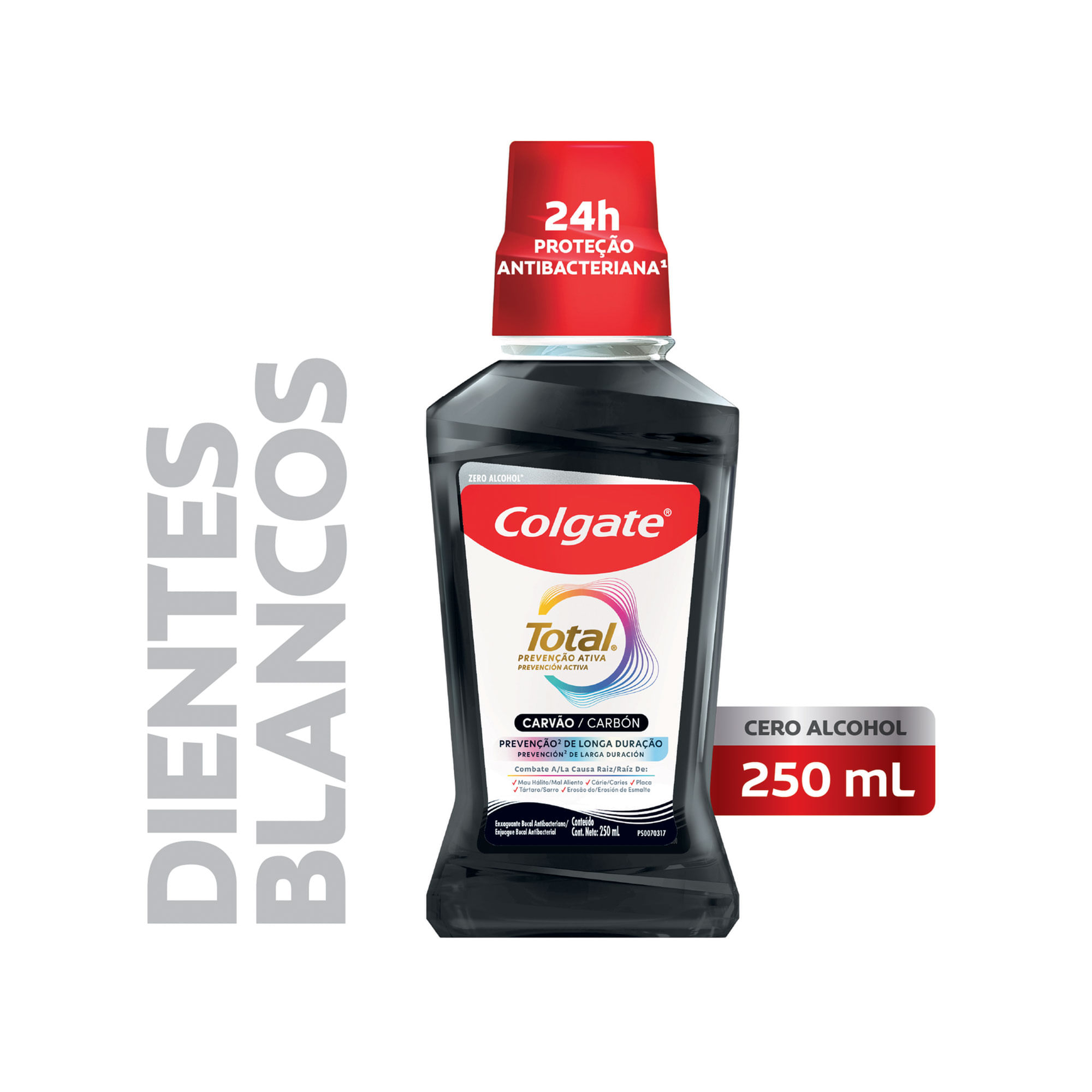 Enjuague bucal Colgate Total carbón activado 250 ml