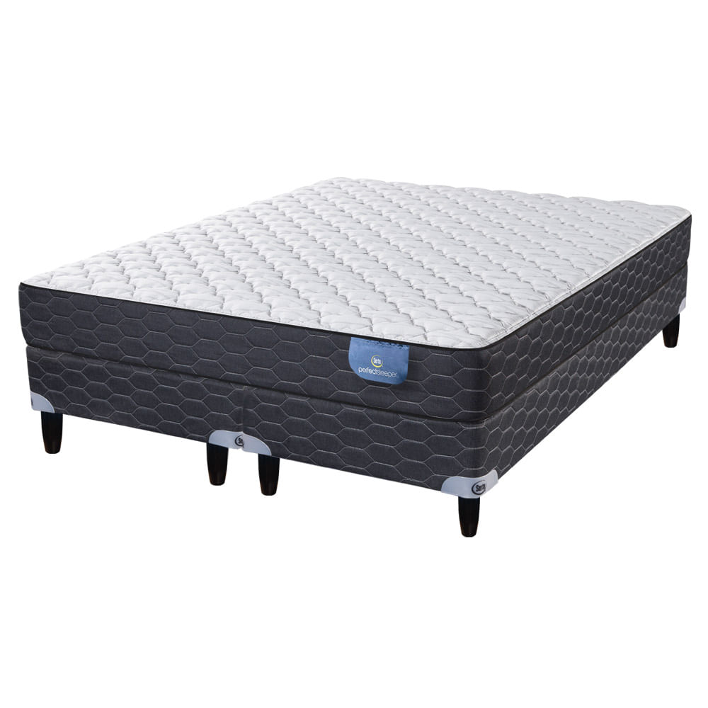Sommier y Colchón de Resortes King Size Serta Joplin 200x200