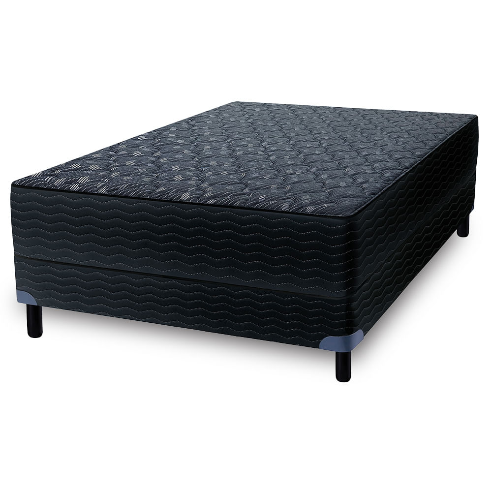 Sommier y colchón de Espuma de Alta densidad 2 1/2 Plazas Zafiro Linde Premium 150x190