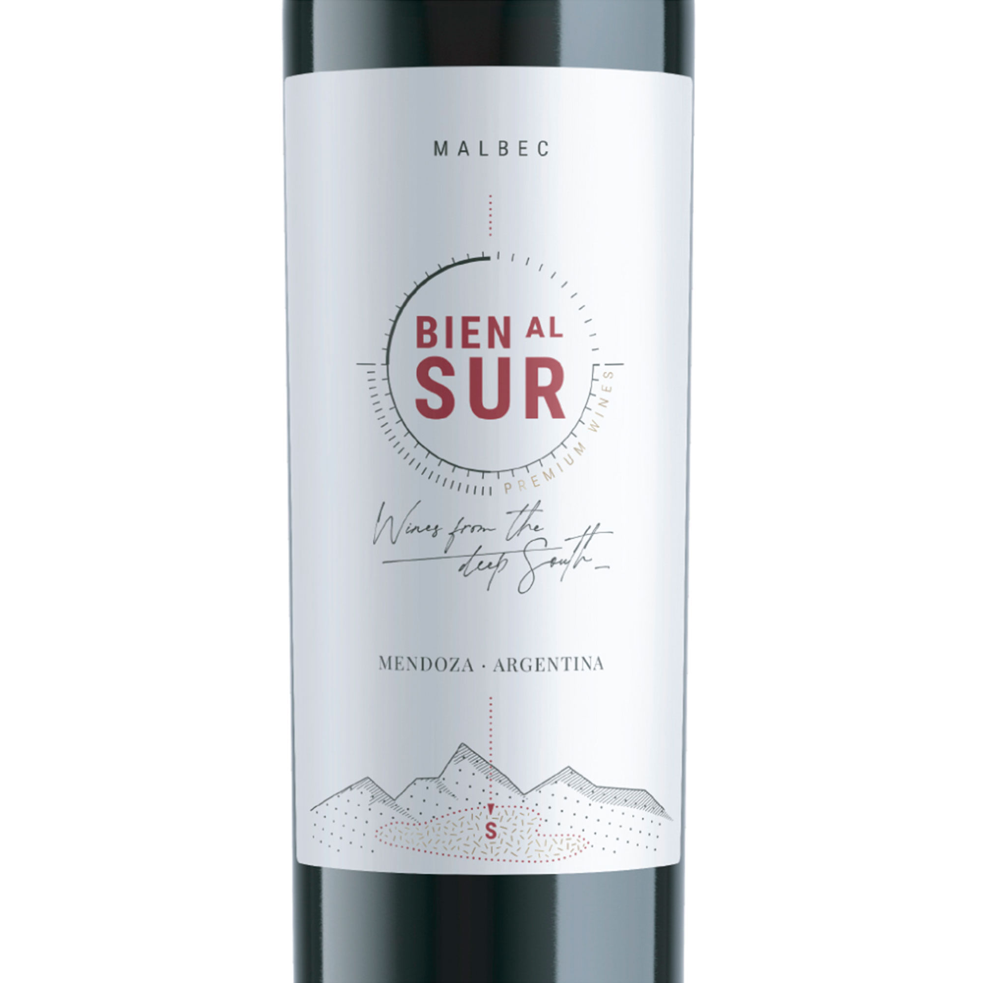Vino tinto malbec modern Bien al Sur botella 750 ml