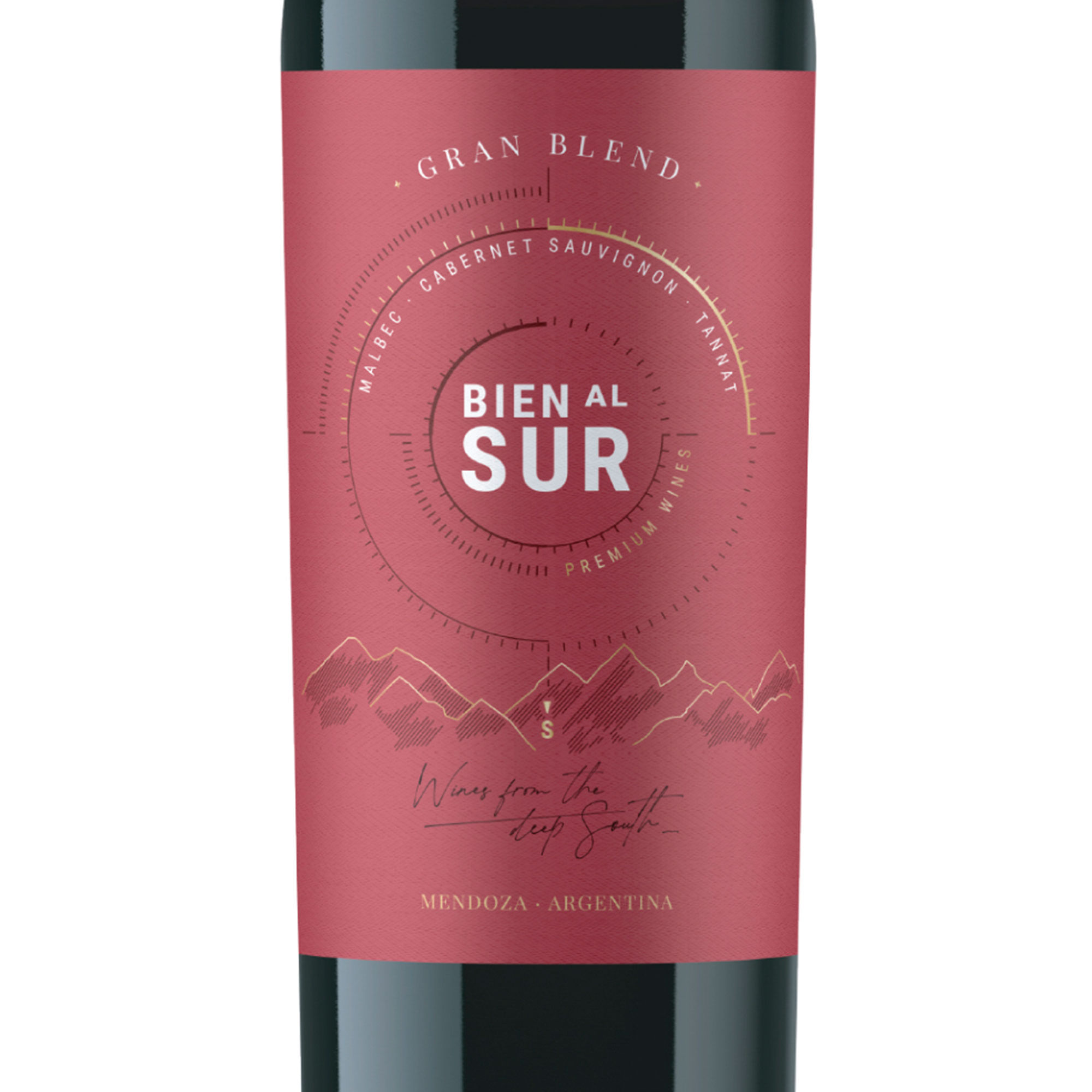 Vino tinto grsan blend Bien al Sur botella 750 ml