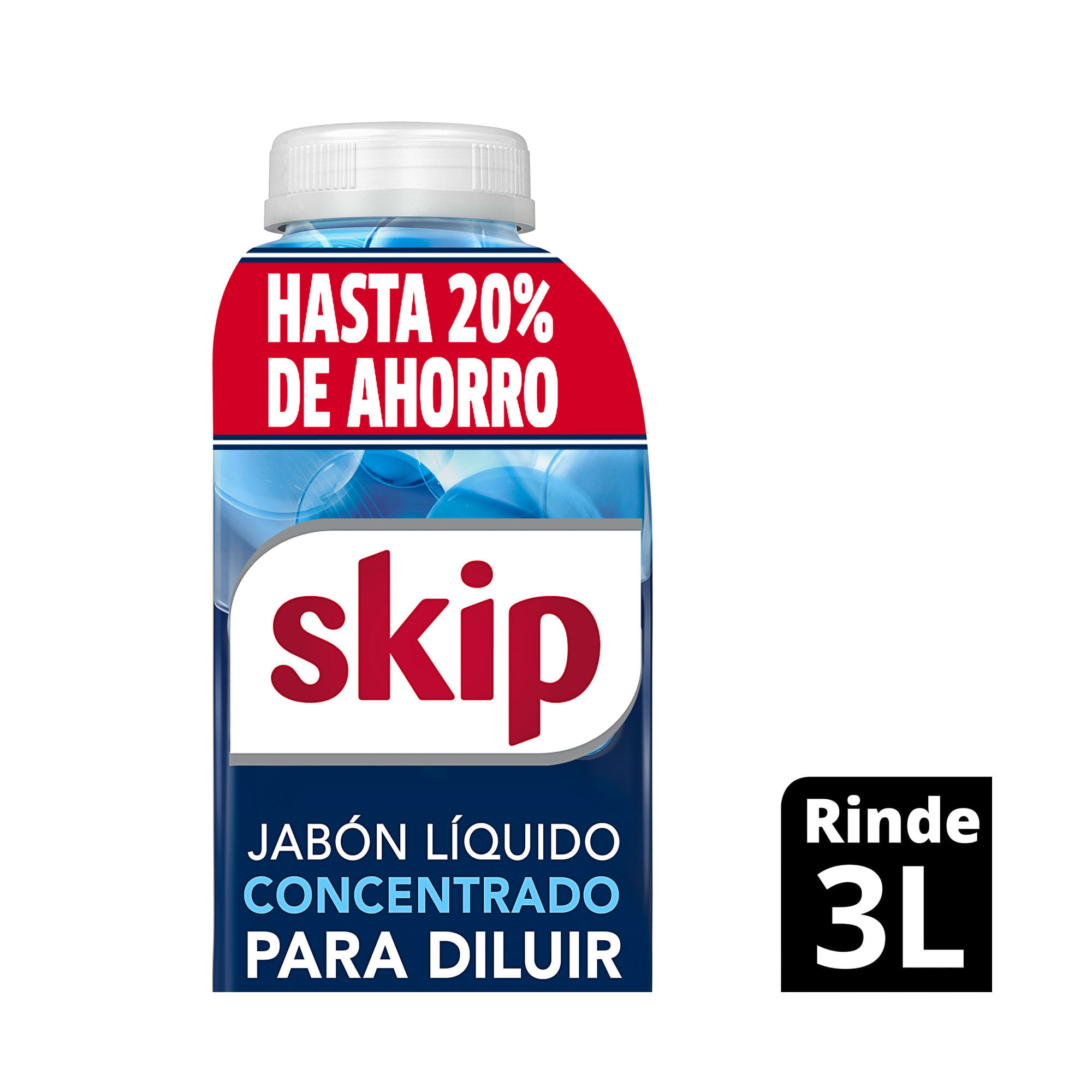 Jabón Liquido Concentrado Skip Para Diluir 500ml Rinde 3l