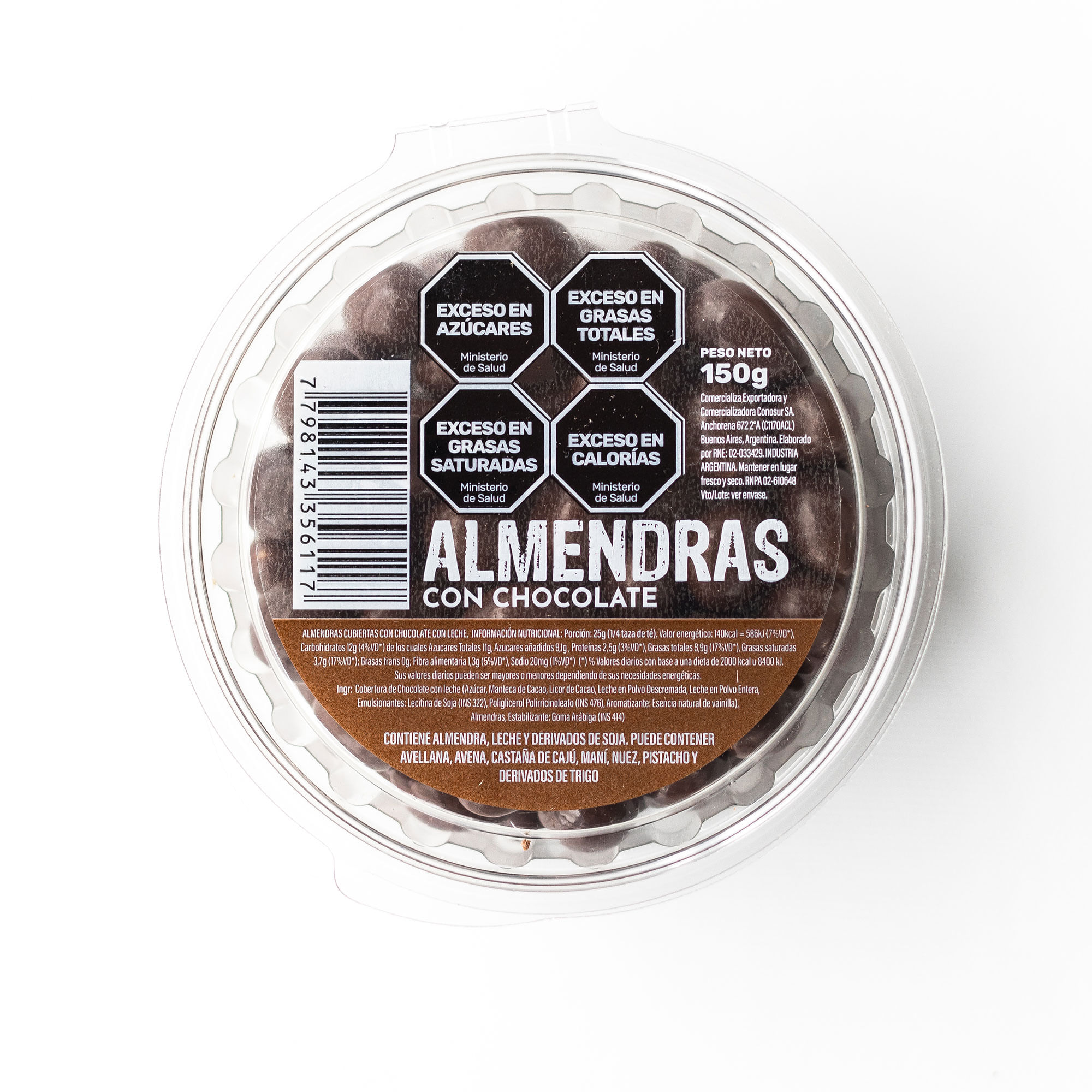 Almendras con chocolate