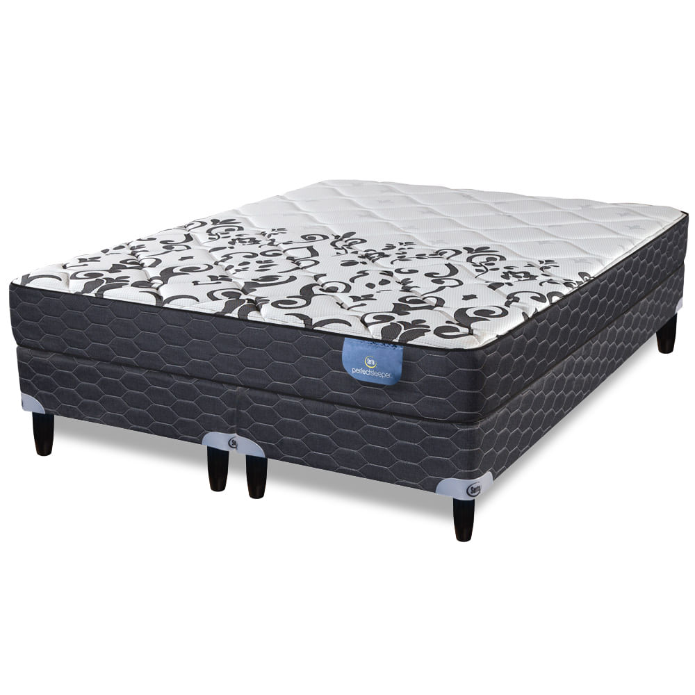 Sommier y Colchón de Resortes King Size Serta Branson 200x200