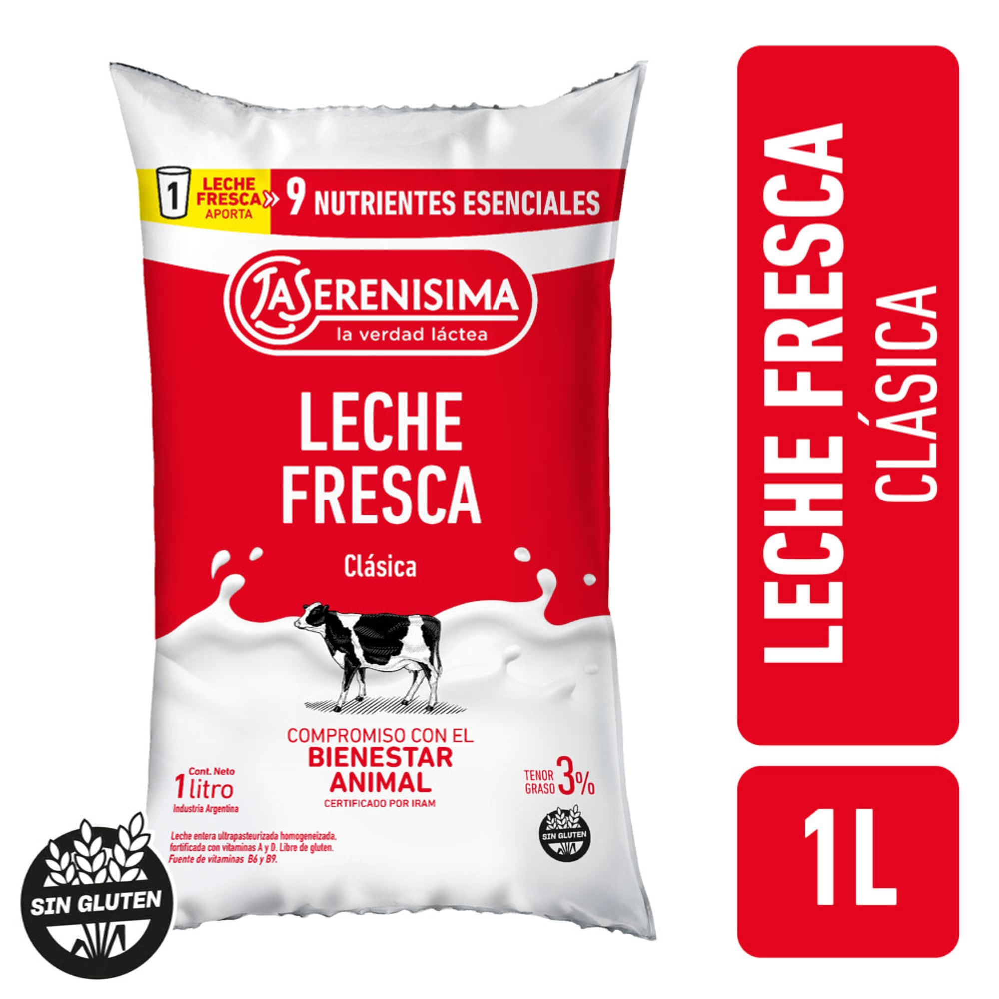 Leche Entera La Serenísima Multivitaminas 3% 1 L