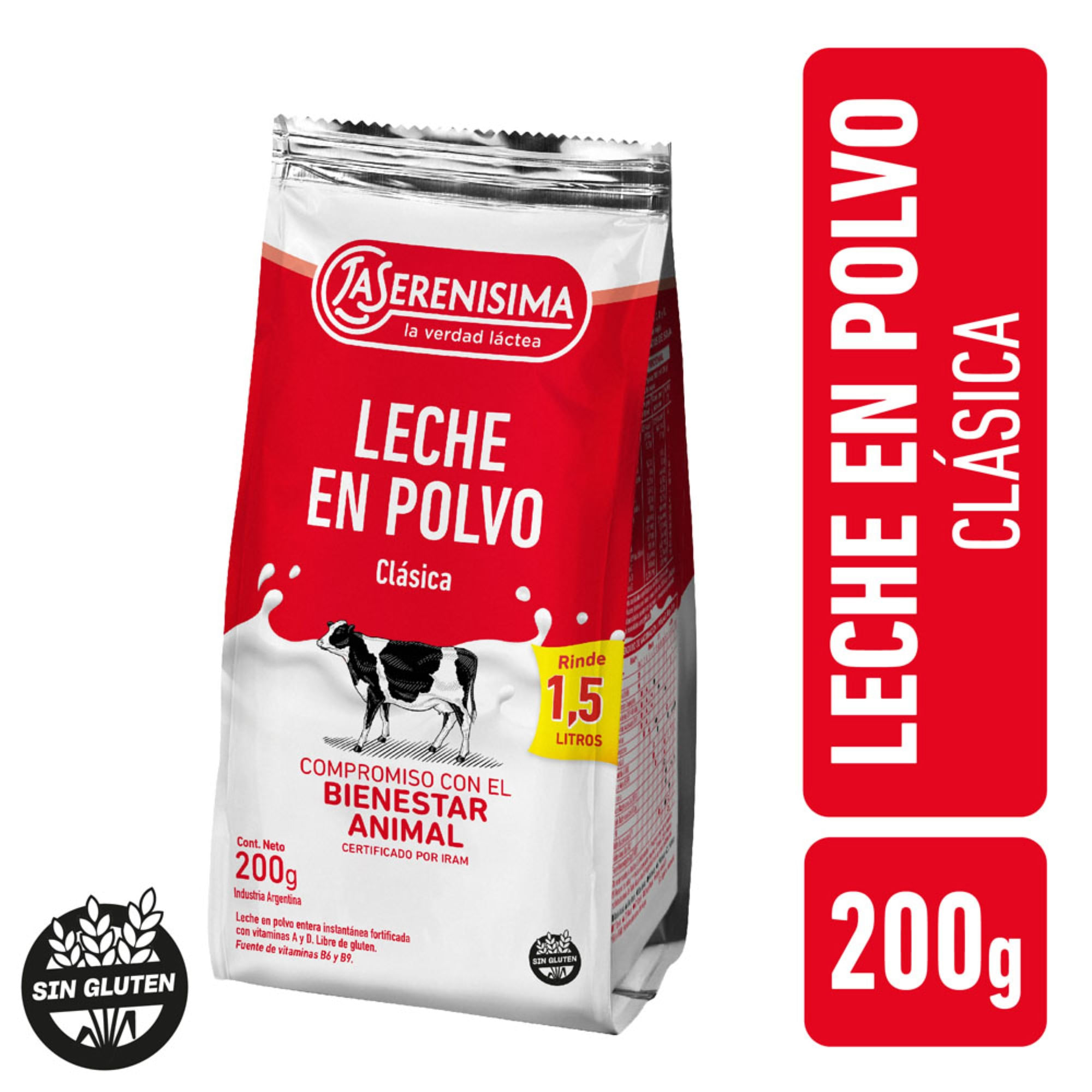 Leche En Polvo La Serenisima Entera 200 G