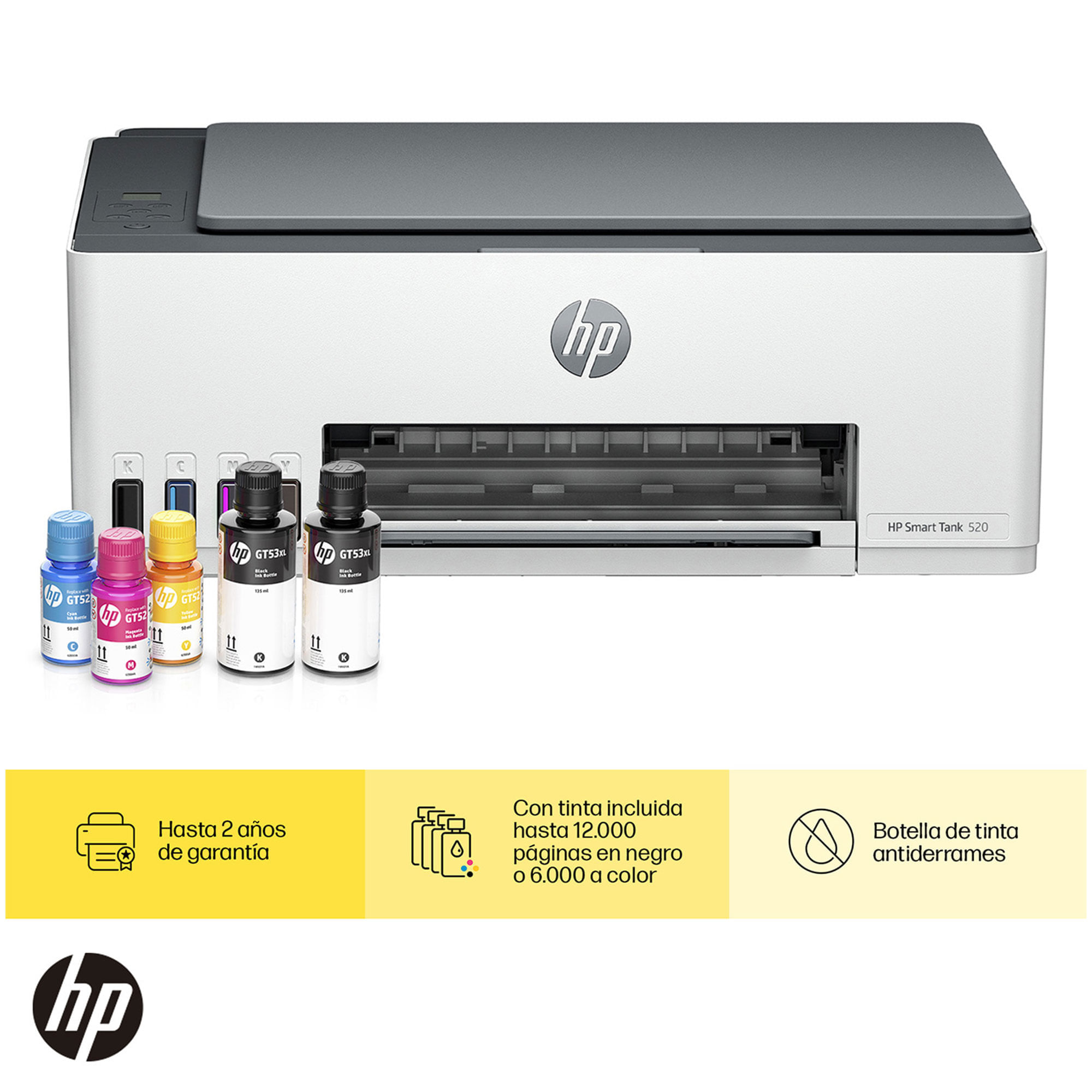 Impresora multifuncional HP smart tank 520